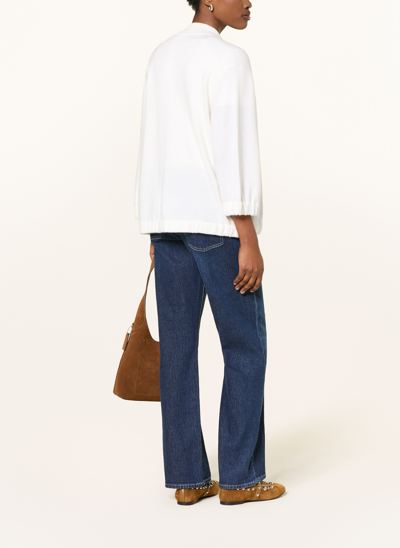 FTC CASHMERE Strickjacke aus Cashmere: WEISS