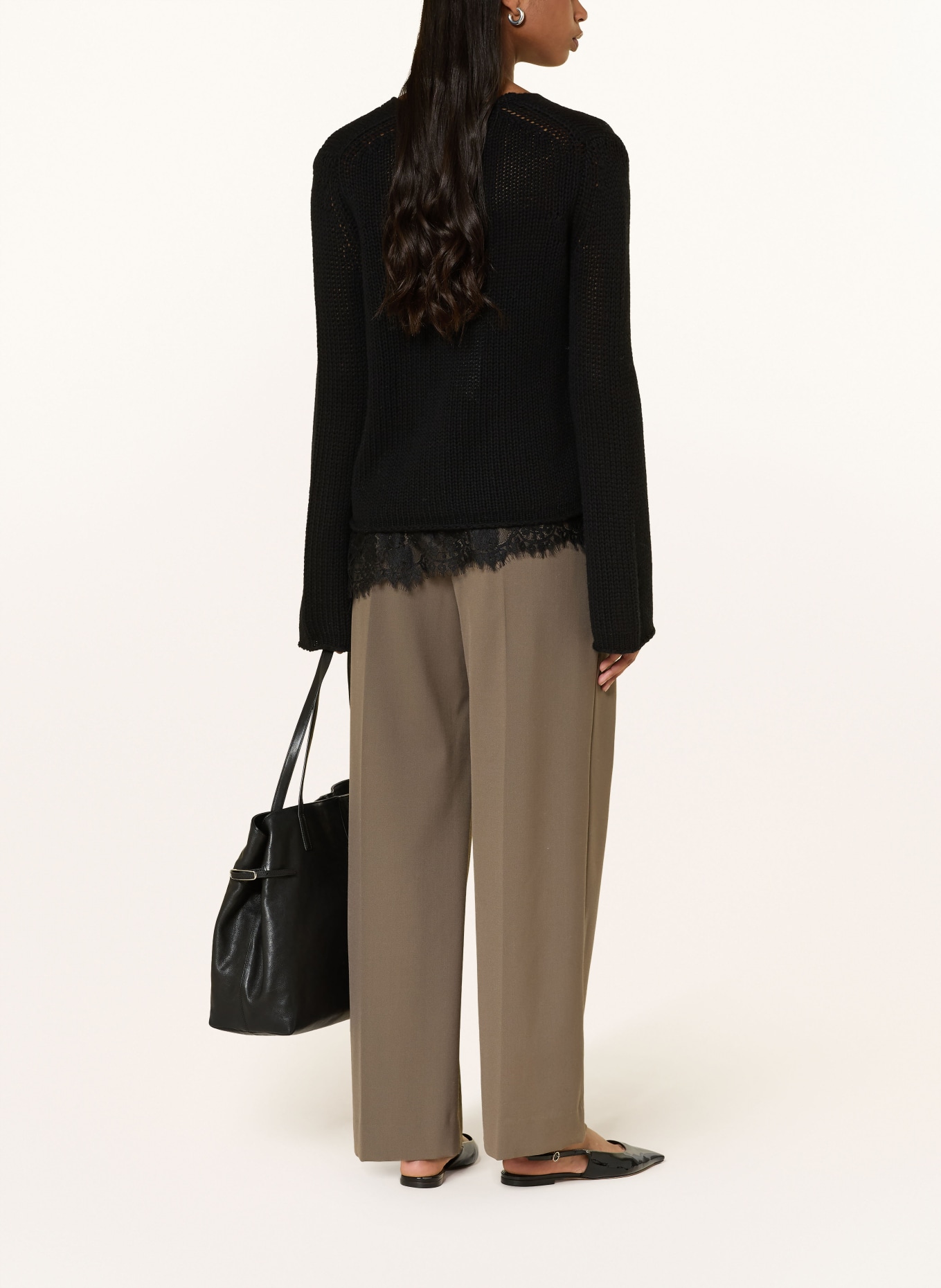 FTC CASHMERE Pullover mit Cashmere: SCHWARZ