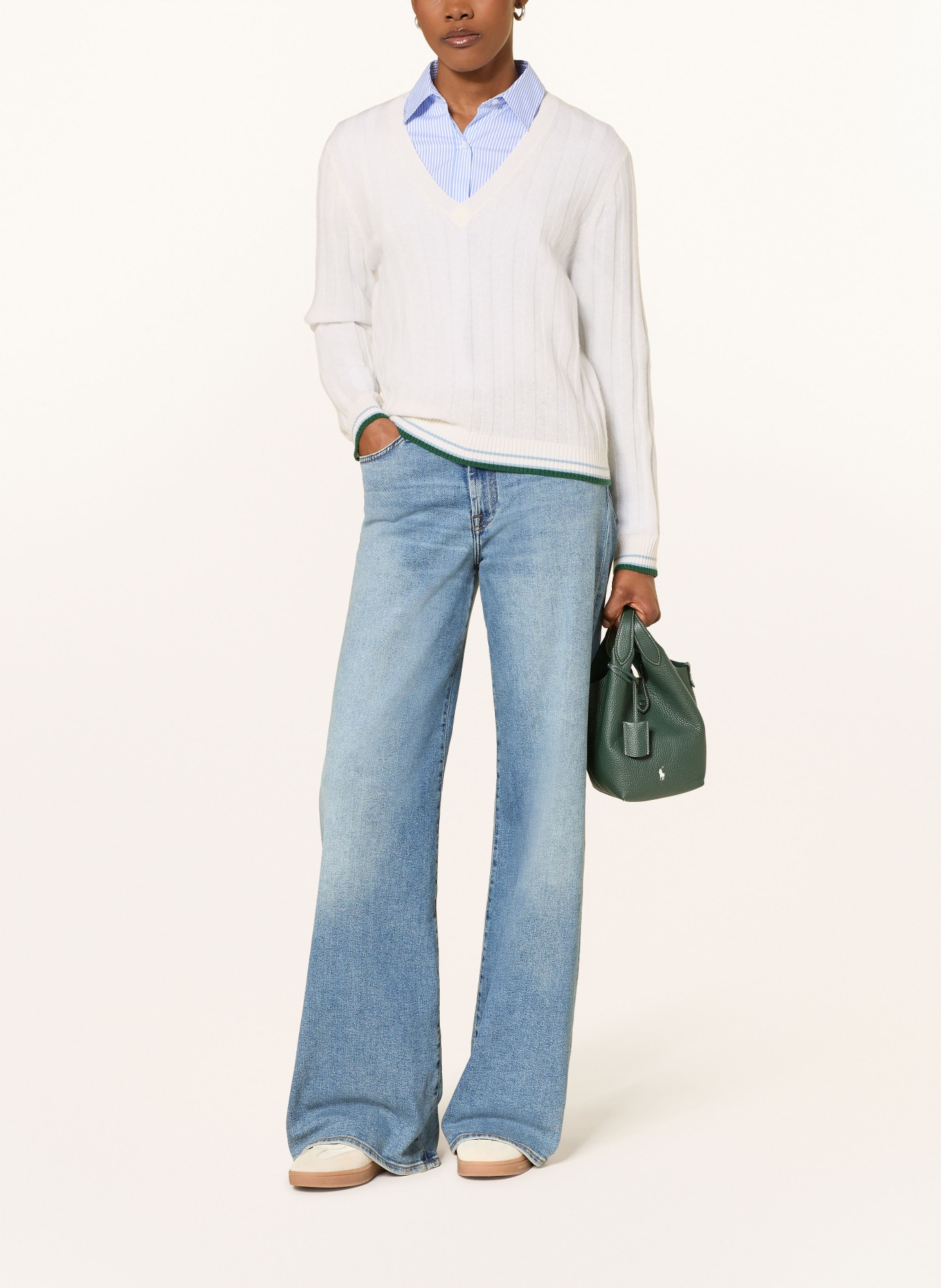 FTC CASHMERE Cashmere-Pullover: ECRU