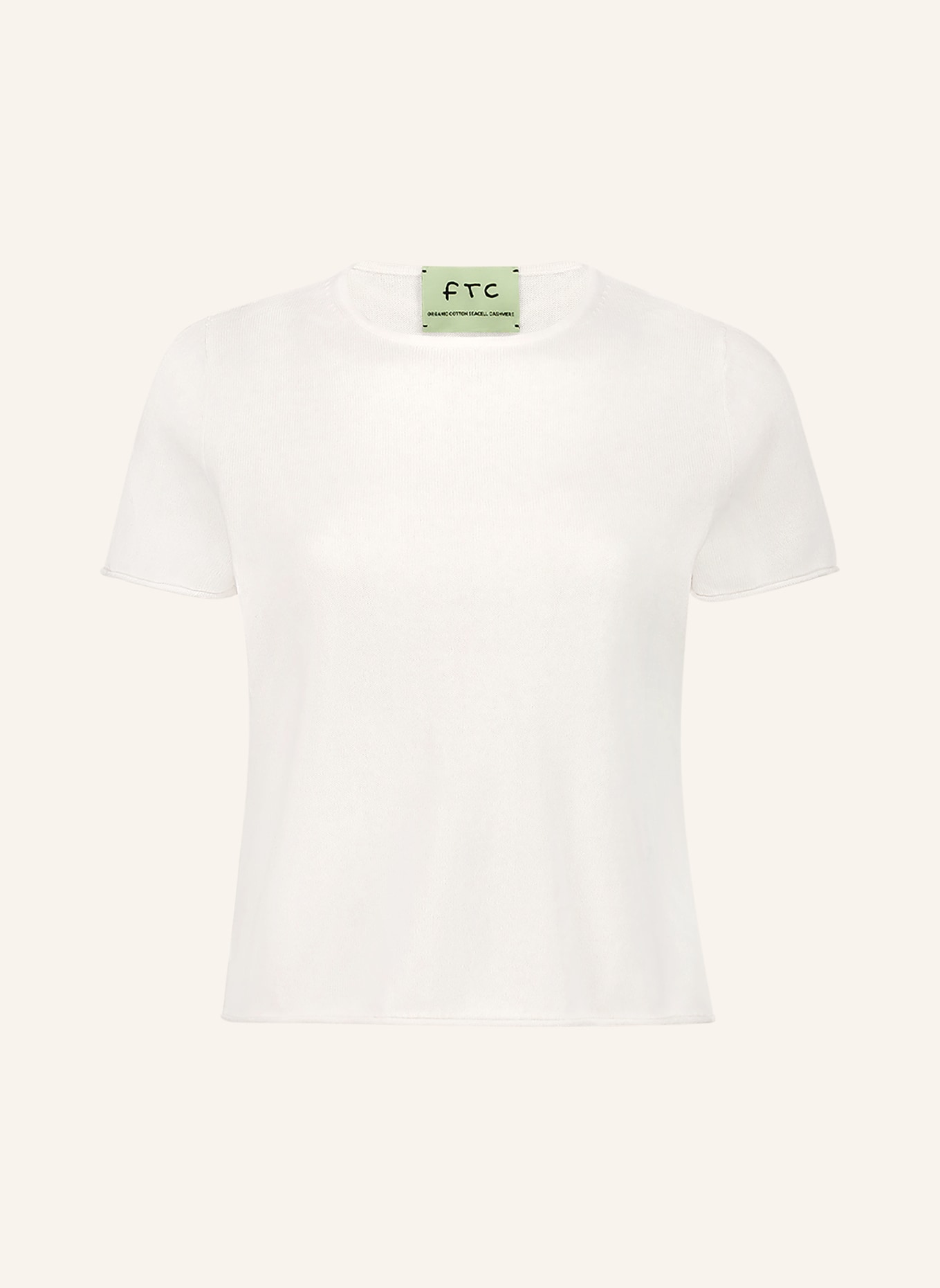 FTC CASHMERE koszulka z dzianiny: BIAŁY
