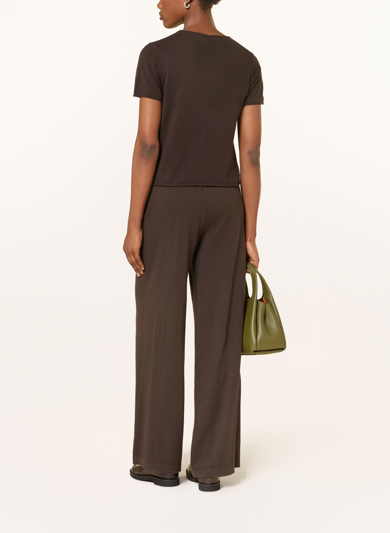 FTC CASHMERE Strickshirt: BRAUN