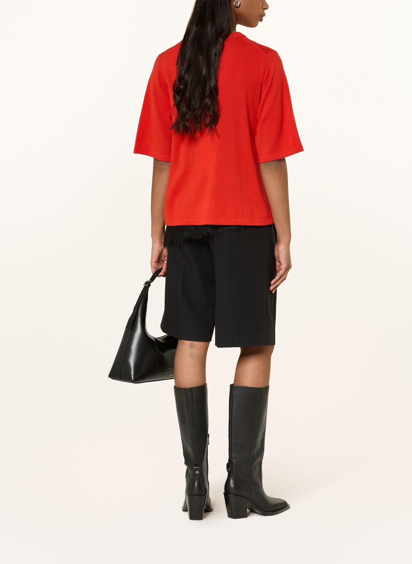 FTC CASHMERE Strickshirt aus Cashmere: ROT