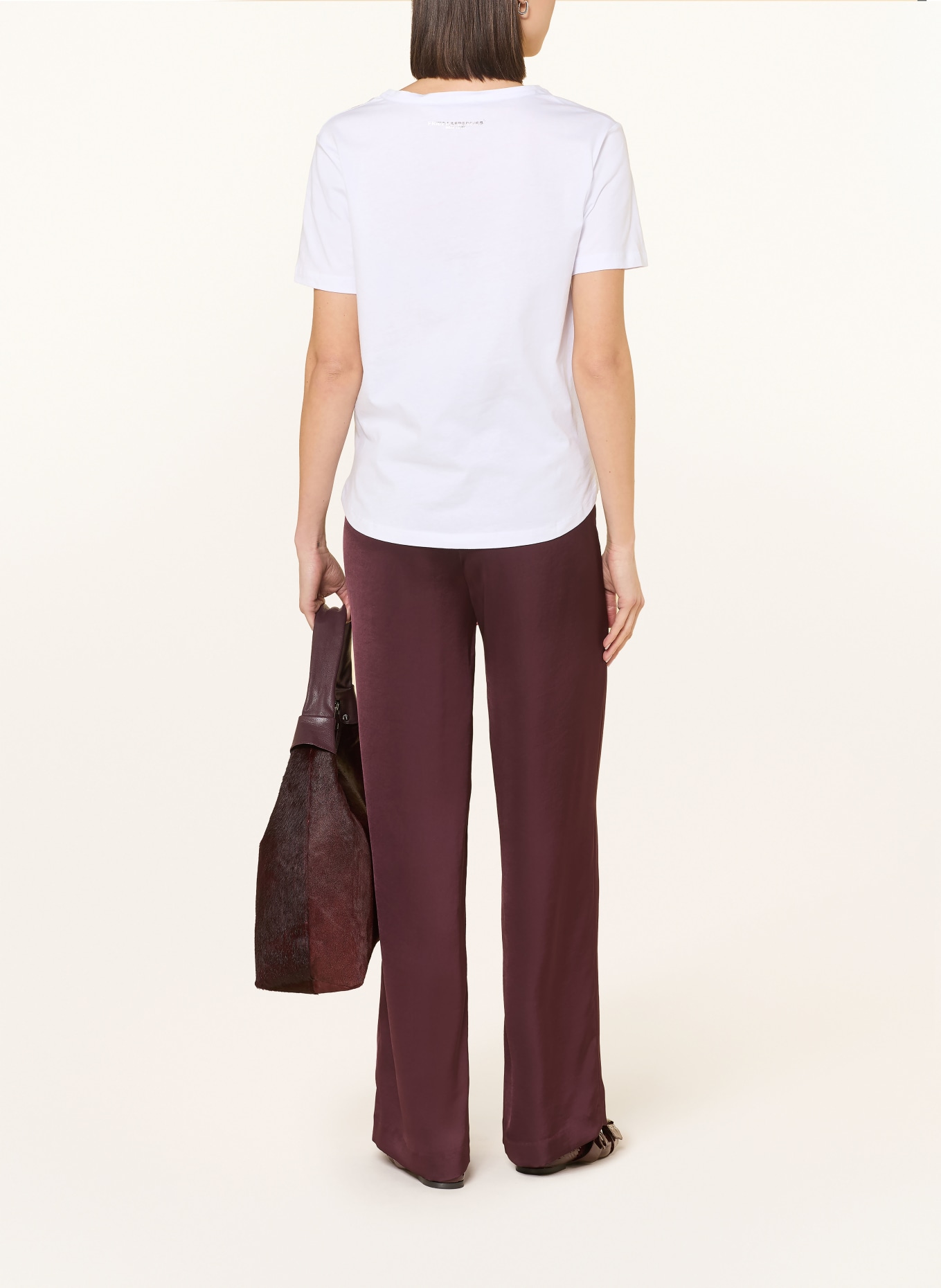 FRIEDA & FREDDIES Koszulka z kamieniami ozdobnymi: BIAŁY / RÓŻOWY