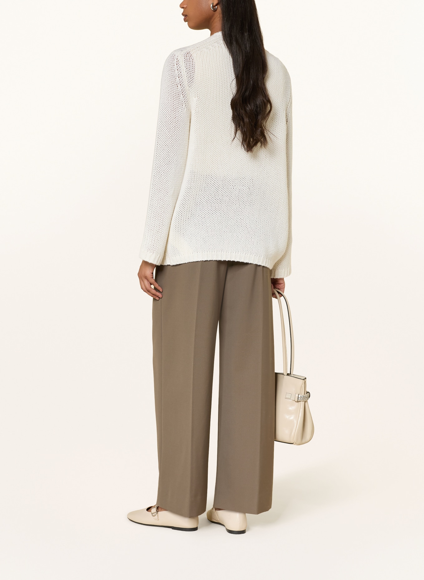 FTC CASHMERE Strickhülle mit Cashmere: ECRU