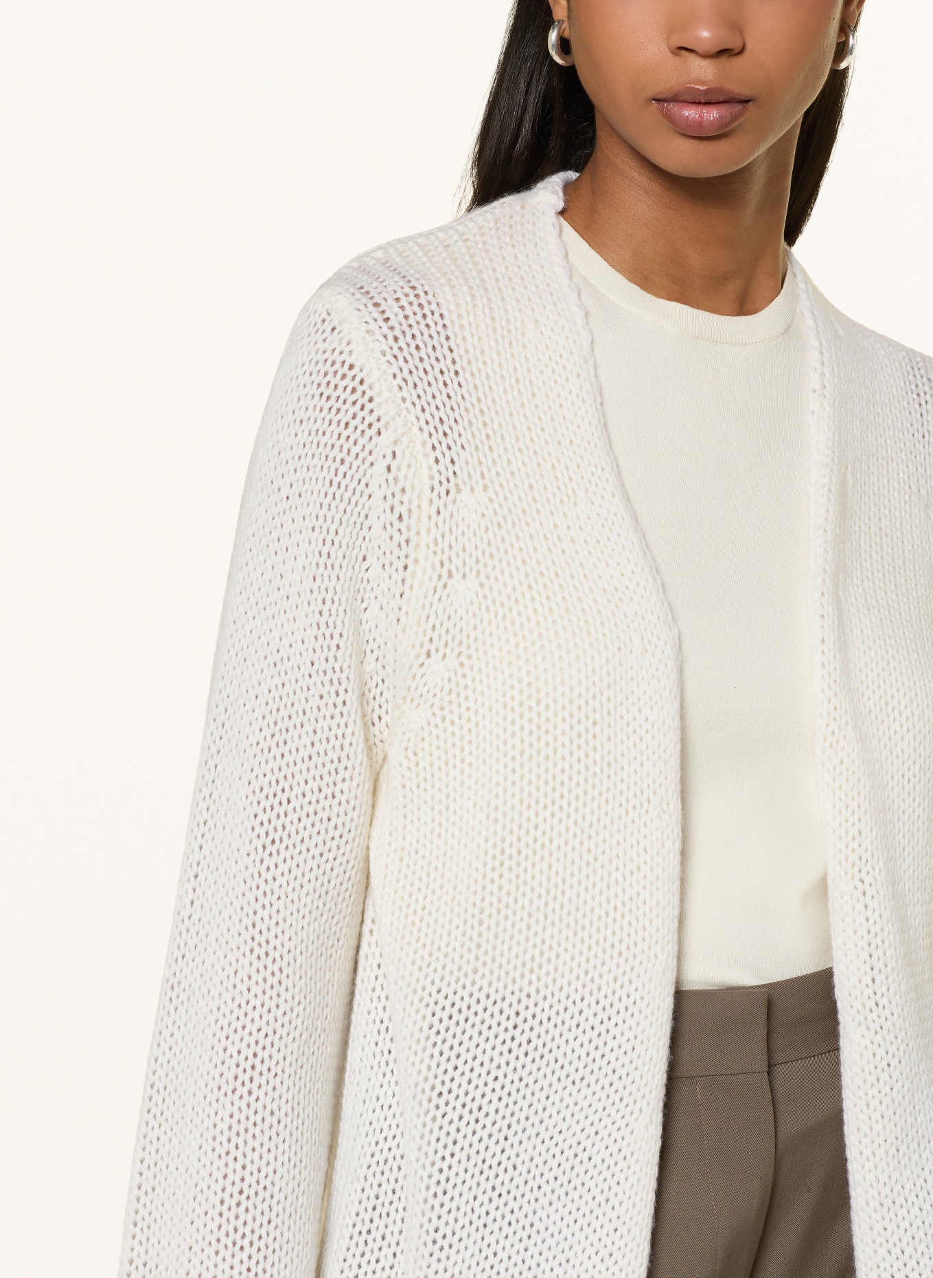 FTC CASHMERE Strickhülle mit Cashmere: ECRU