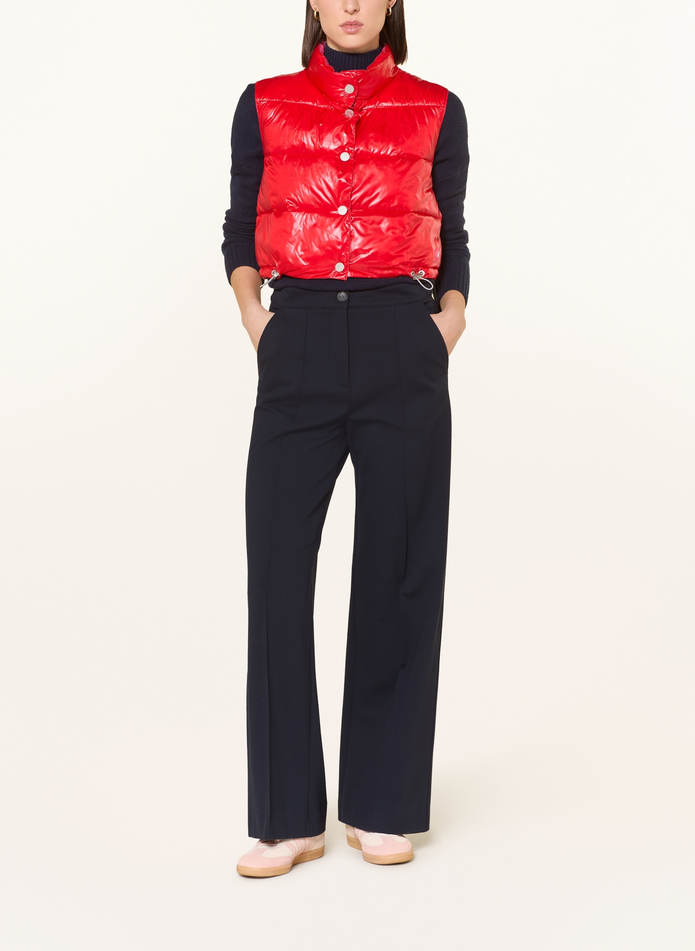 FRIEDA & FREDDIES Cropped-Steppweste MADDY zum Wenden: ROT