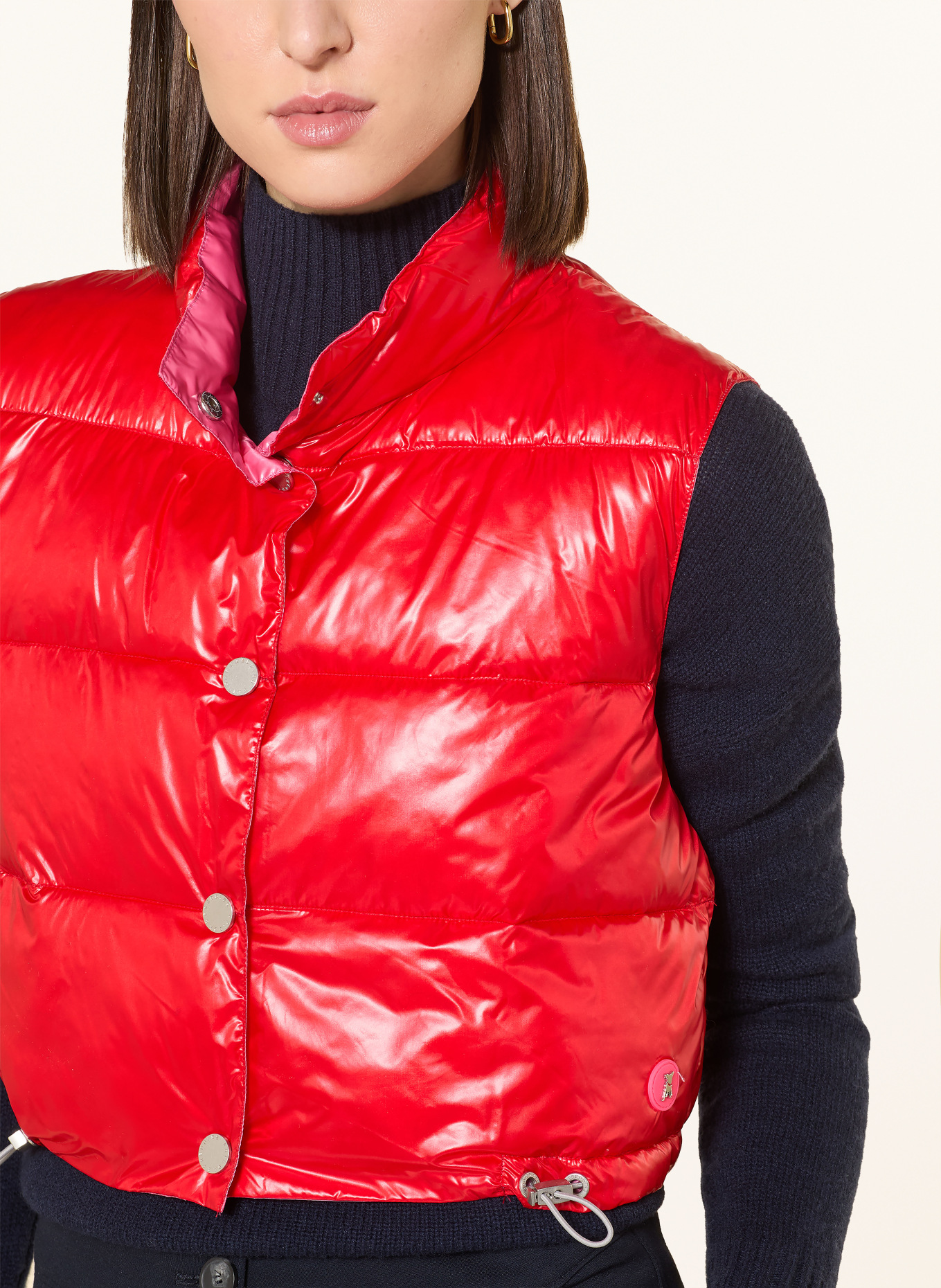 FRIEDA & FREDDIES Cropped-Steppweste MADDY zum Wenden: ROT