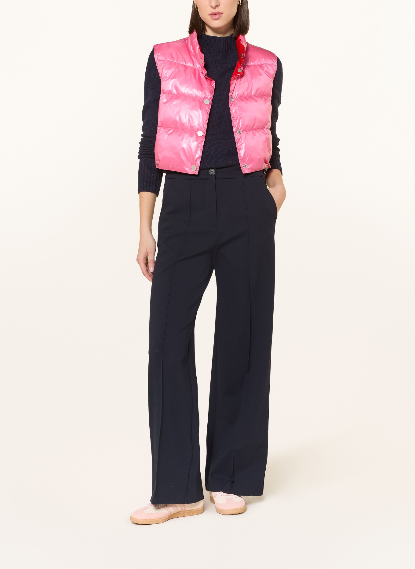 FRIEDA & FREDDIES Cropped-Steppweste MADDY zum Wenden: ROT