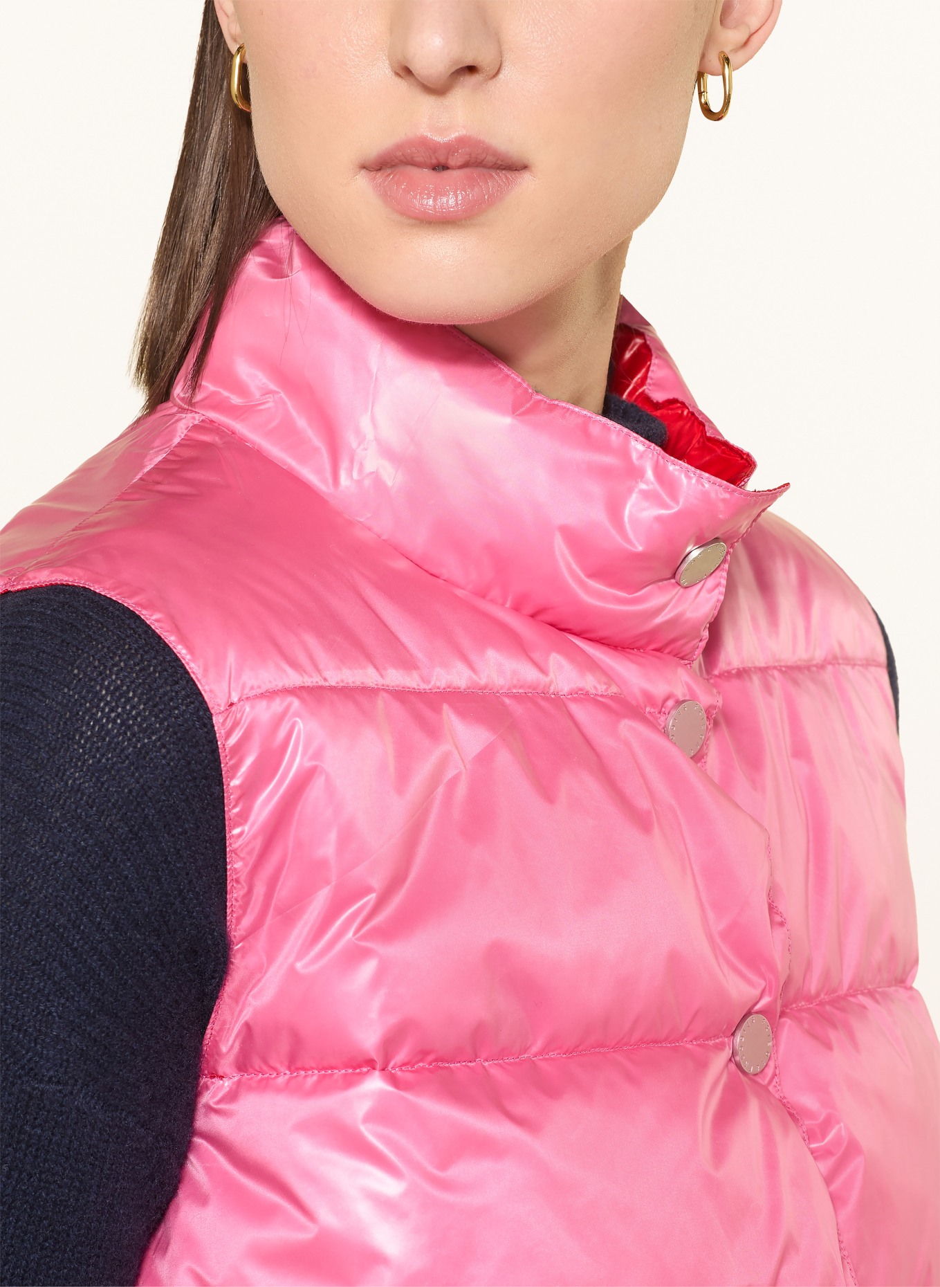 FRIEDA & FREDDIES Cropped-Steppweste MADDY zum Wenden: ROT