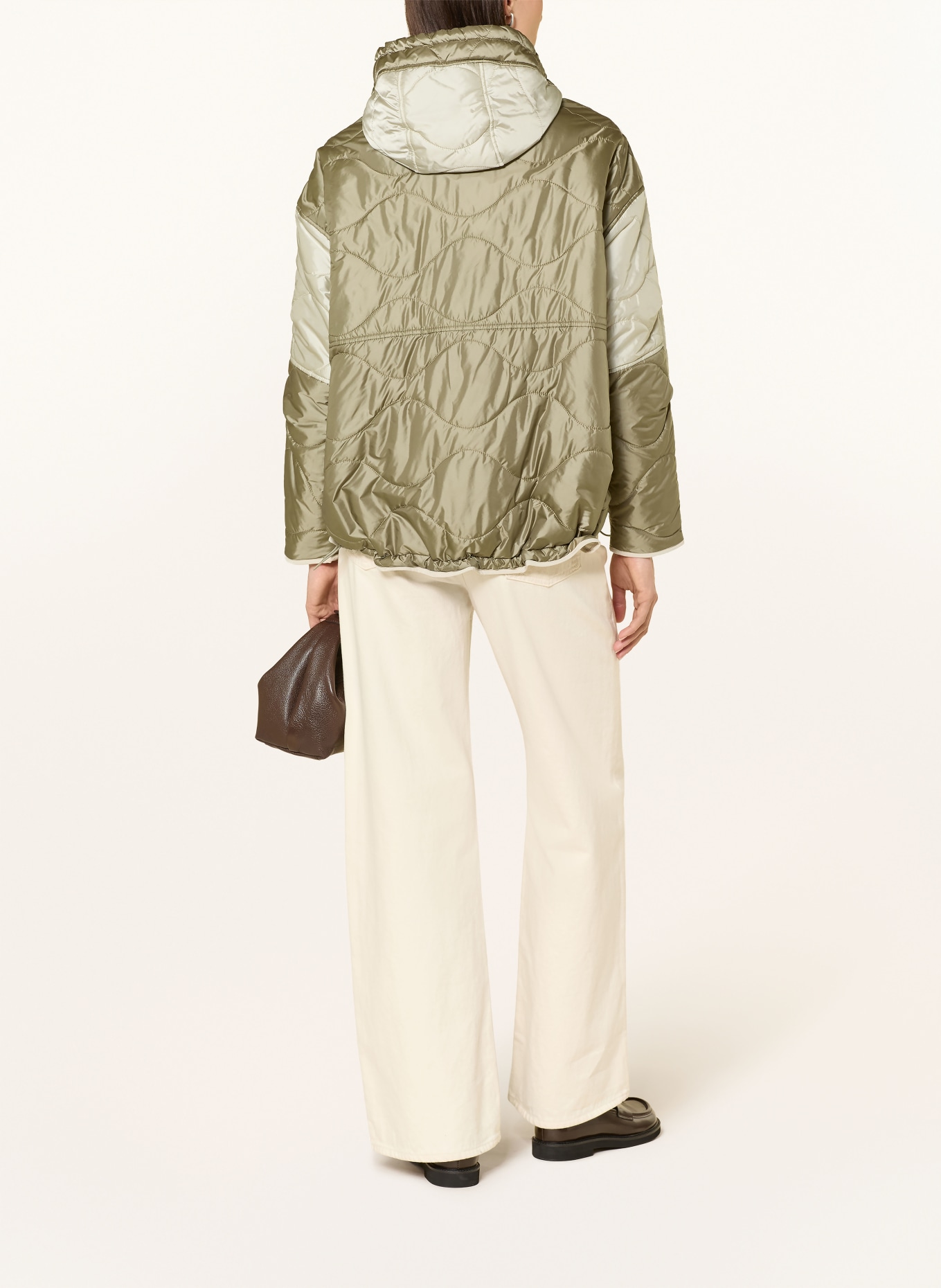 BLONDE No.8 Kurtka pikowana CHAUBIER dwustronna: KREMOWY / KHAKI