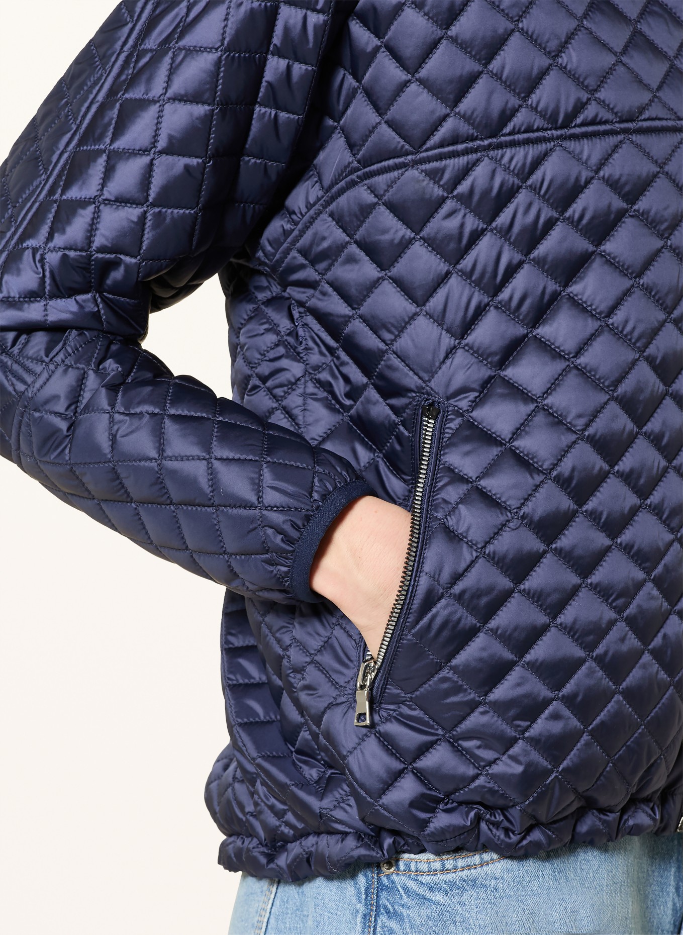 No.1 Como Prošívaná bunda FAITI: TMAVĚ MODRÁ