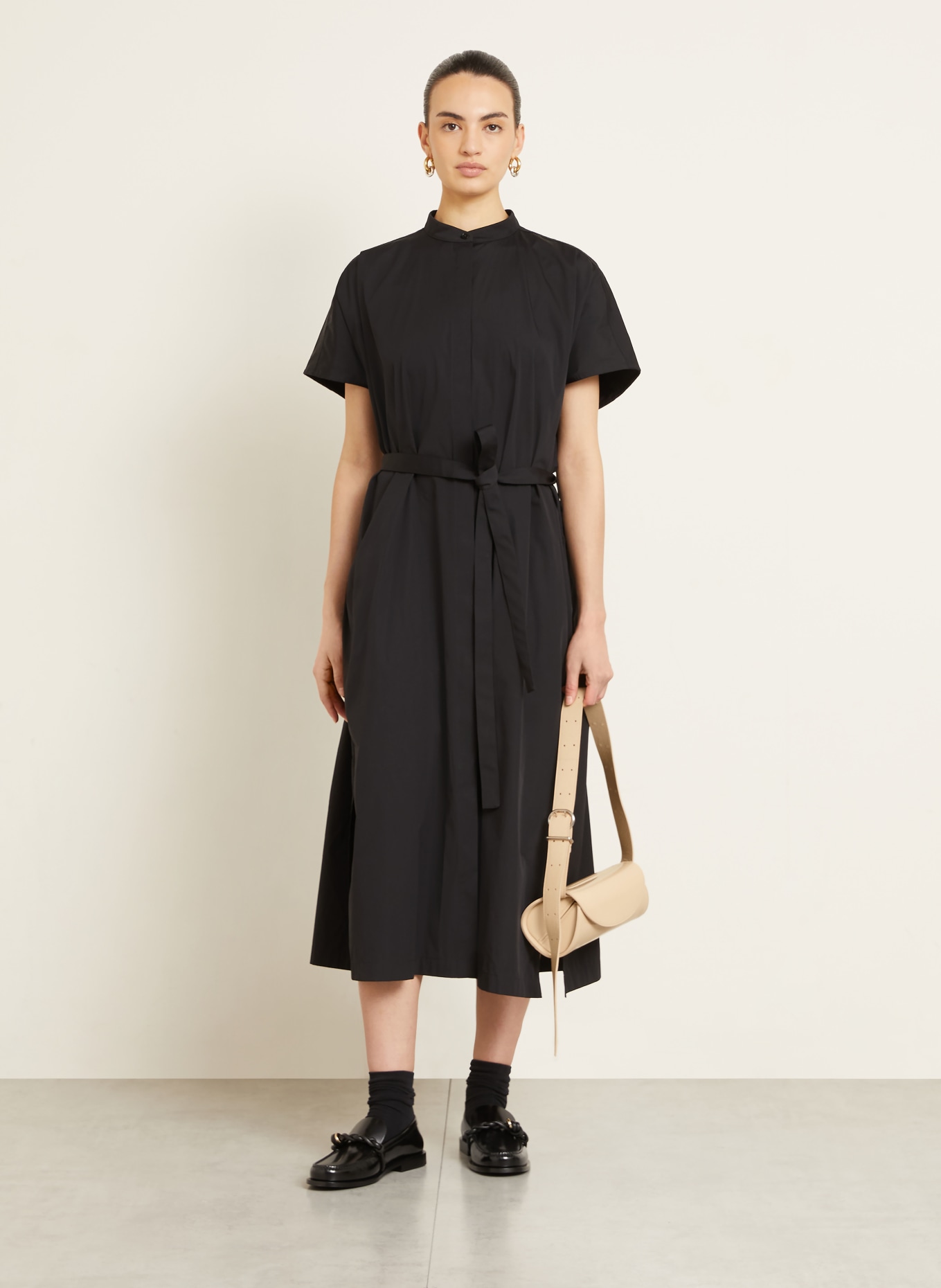 JIL SANDER Schultertasche CANNOLO: BEIGE