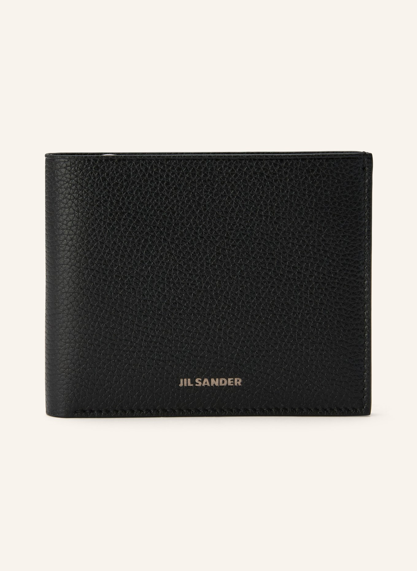 JIL SANDER porte-monnaie: NOIR / ARGENT