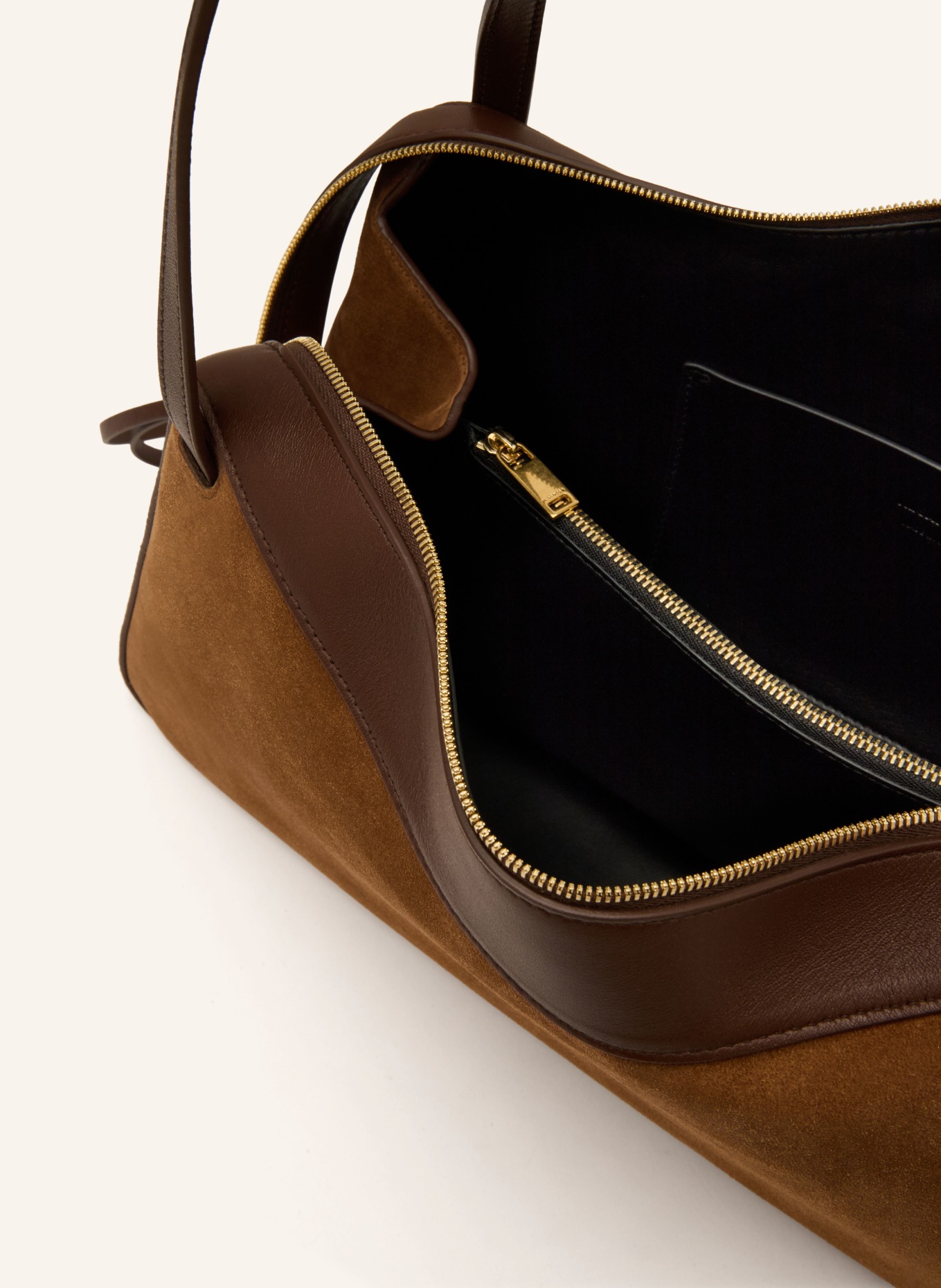 JIL SANDER Handtasche DUNE: BRAUN / DUNKELBRAUN