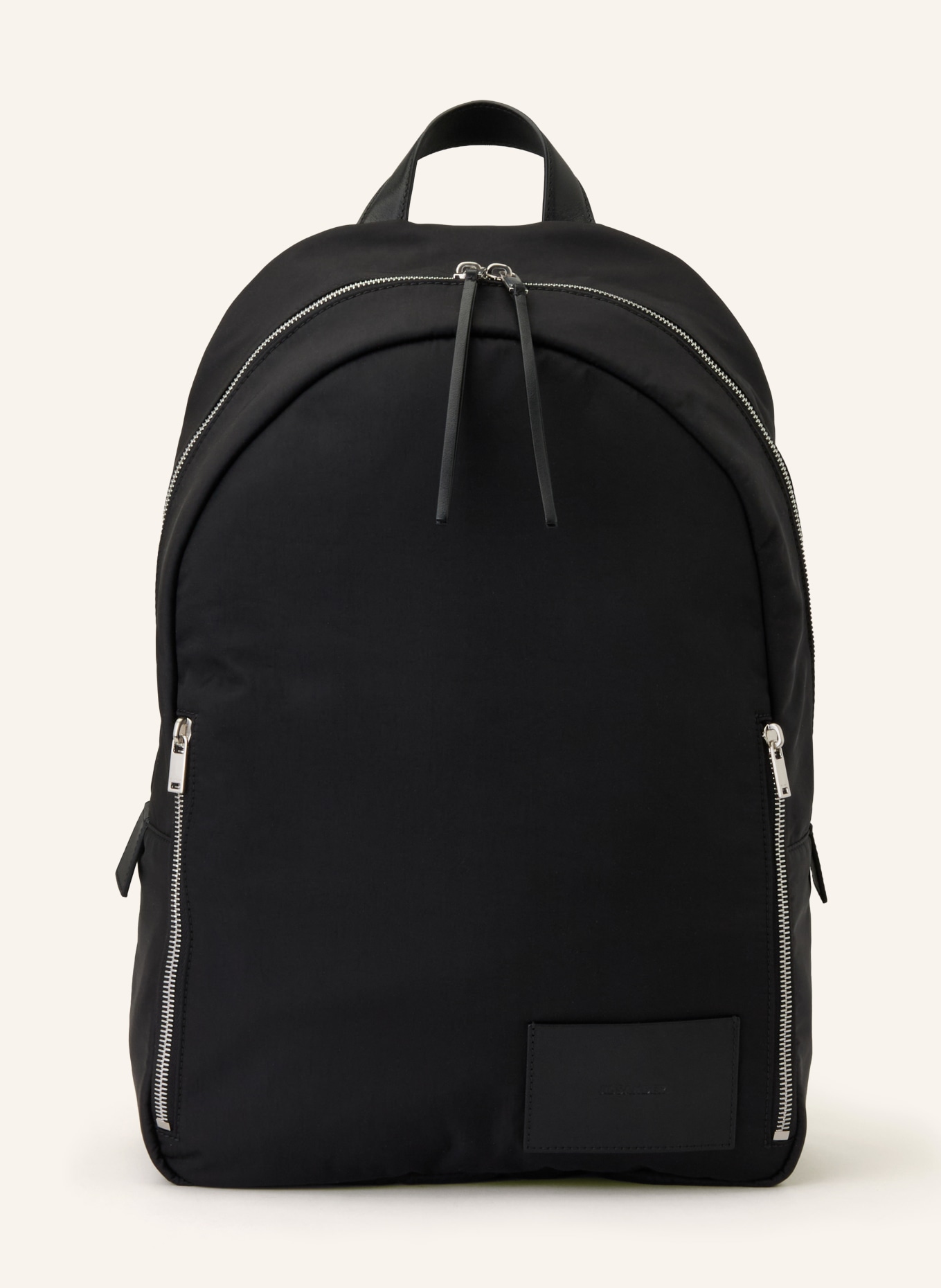 JIL SANDER Rucksack URBAN: SCHWARZ / SILBER