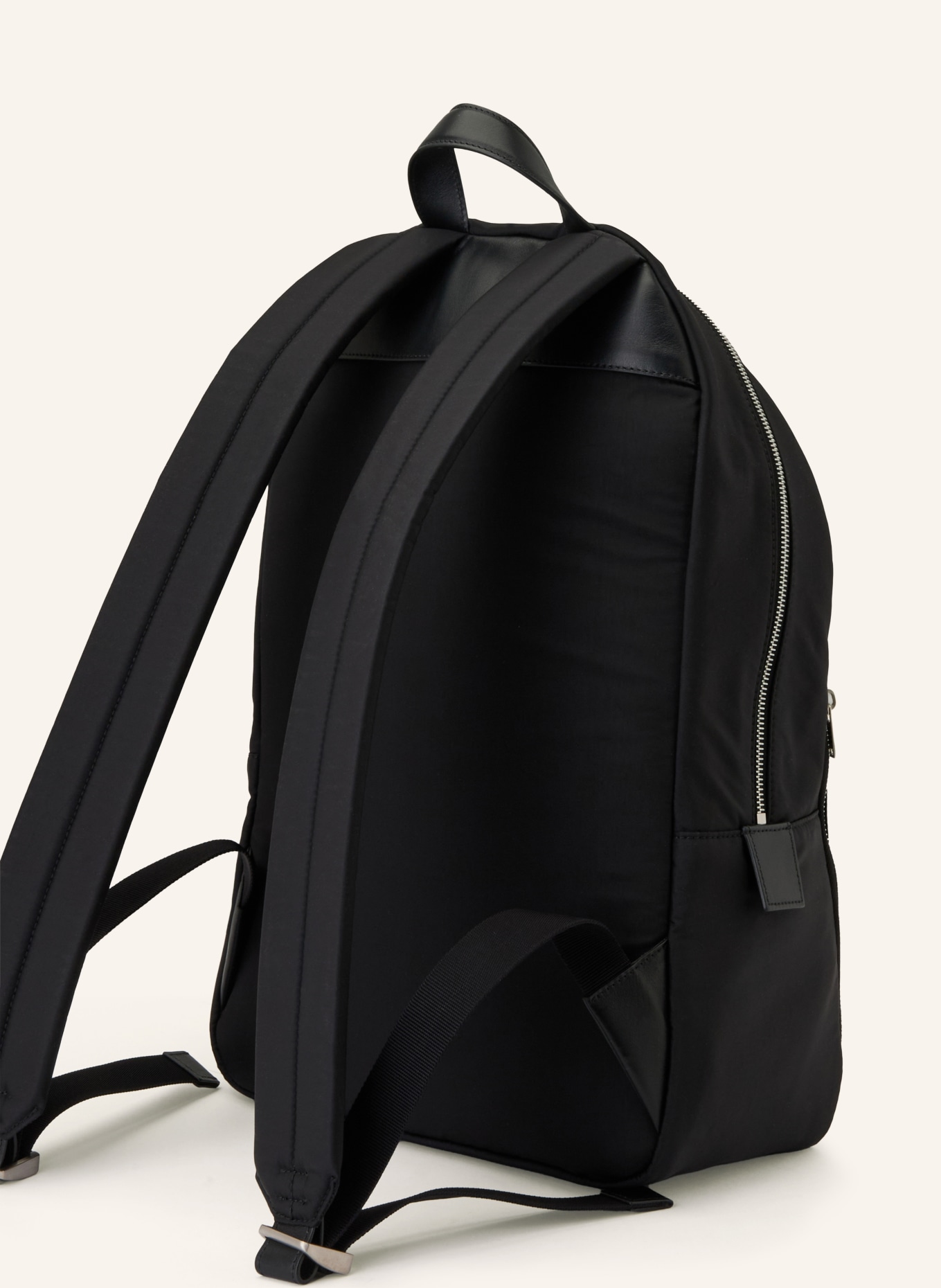 JIL SANDER Rucksack URBAN: SCHWARZ / SILBER