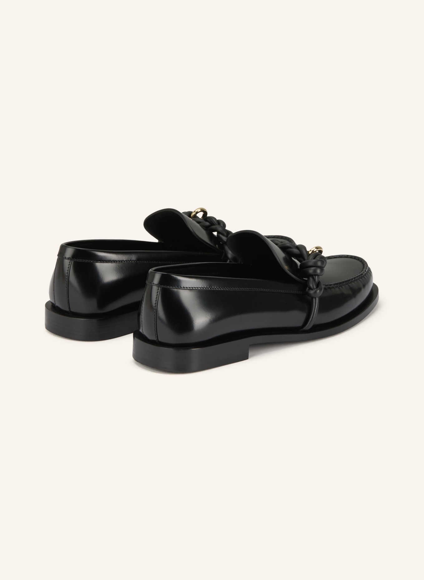 JIL SANDER mocasyn: CZARNY