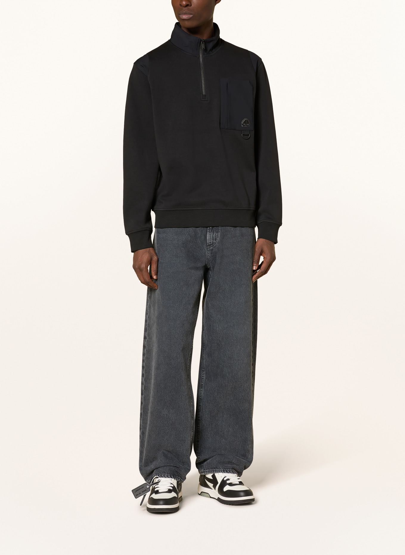 MOOSE KNUCKLES Sweat-Troyer DALON: SCHWARZ