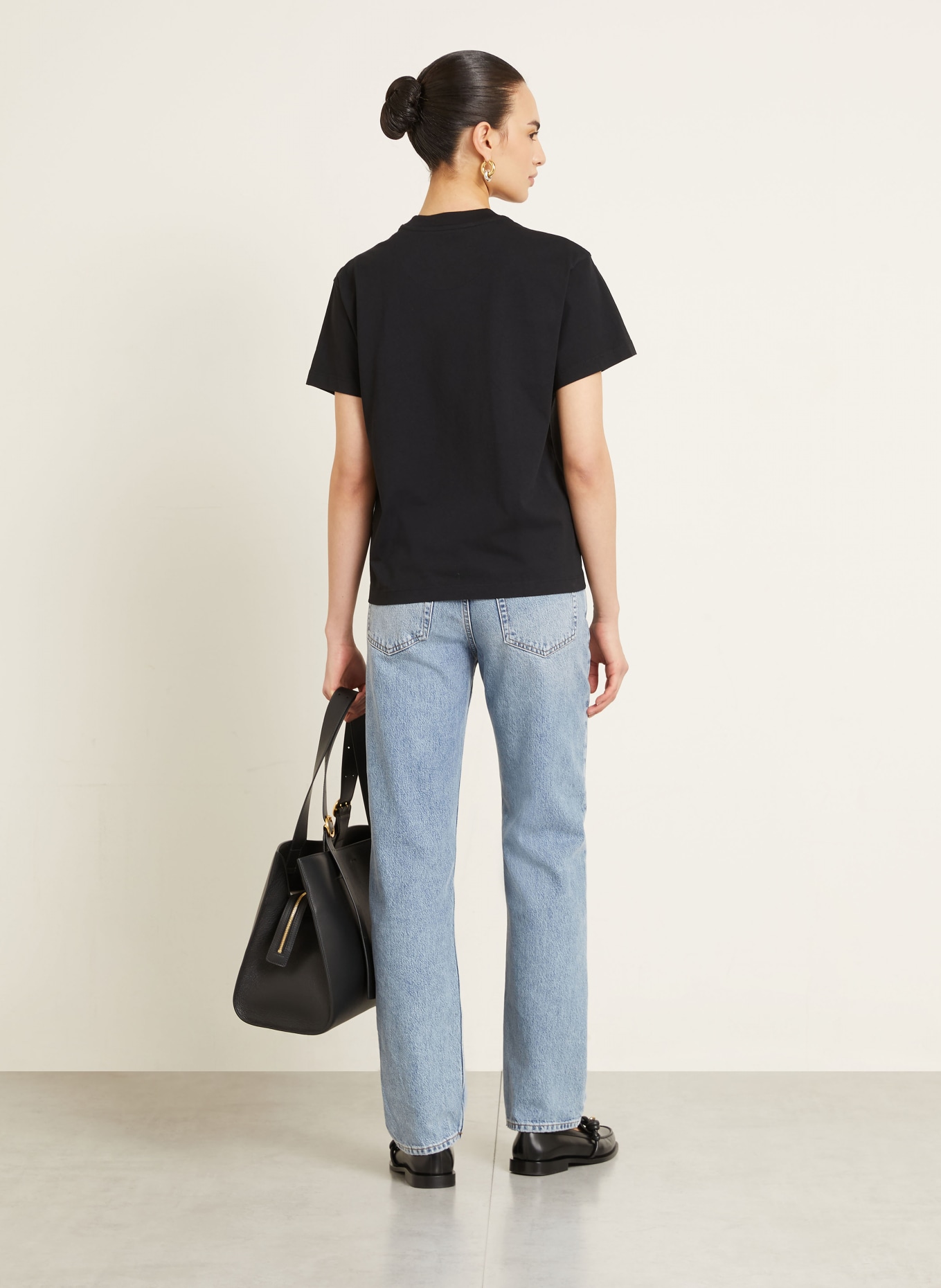 JIL SANDER 3er-Pack T-Shirts: SCHWARZ / GRAU / WEISS