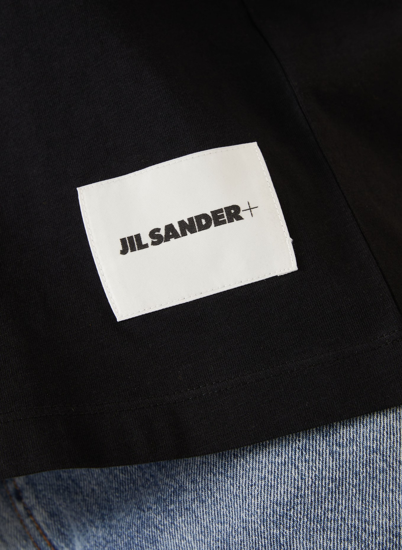 JIL SANDER 3er-Pack T-Shirts: SCHWARZ / GRAU / WEISS