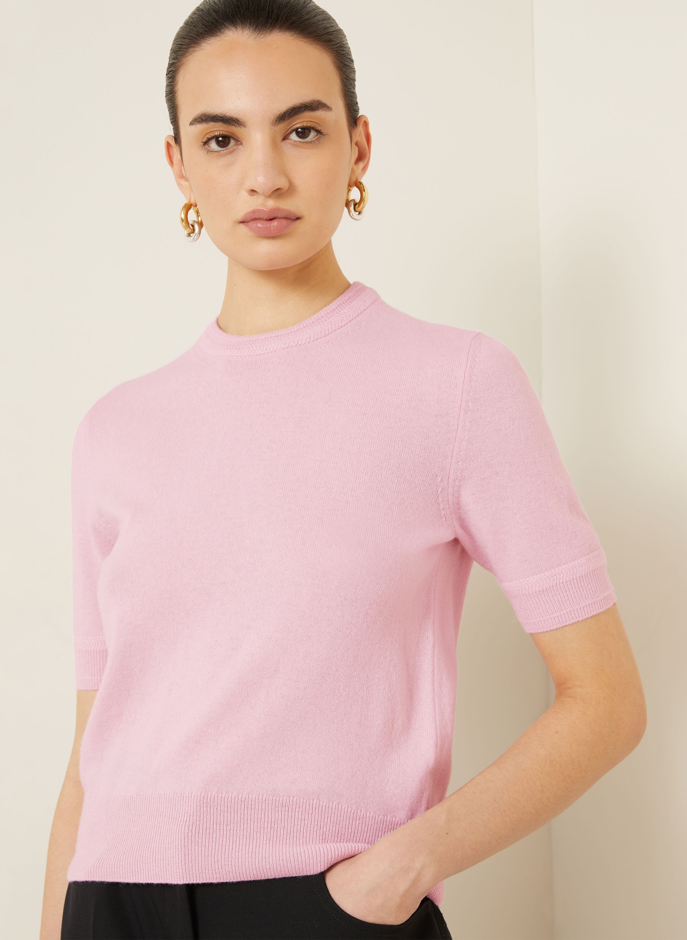 JIL SANDER Strickshirt: HELLROSA