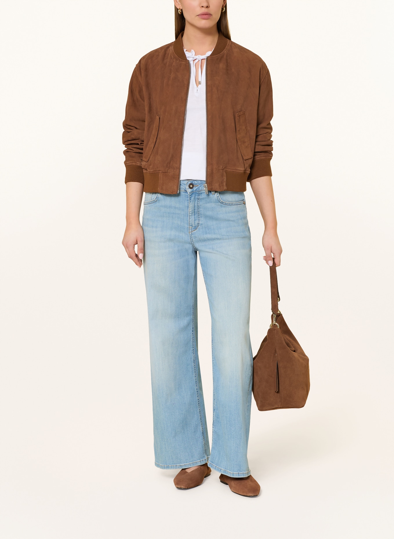 MOS MOSH Wide Leg Jeans MMDARA SALUTE: 401 BLUE