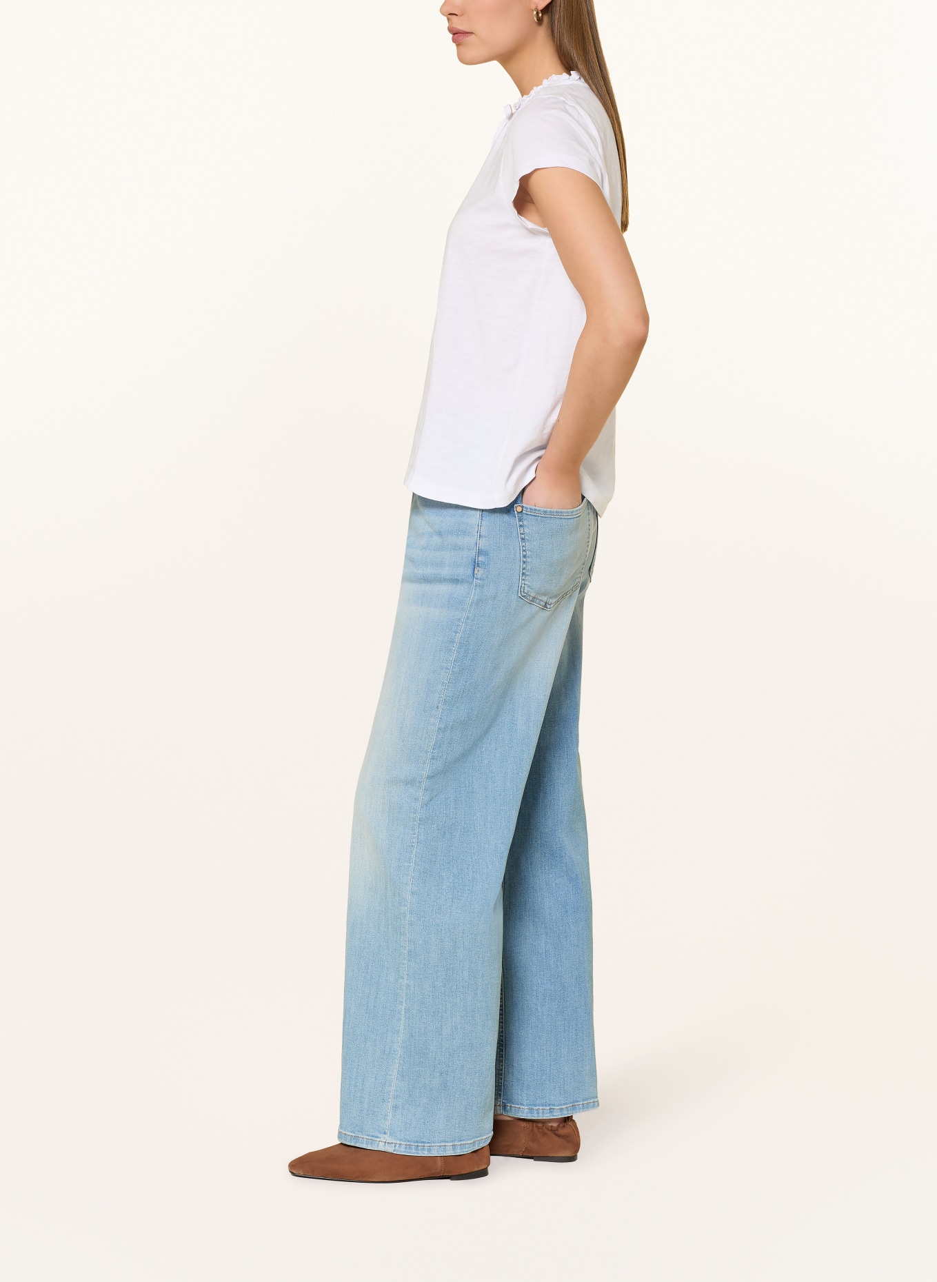 MOS MOSH Wide Leg Jeans MMDARA SALUTE: 401 BLUE