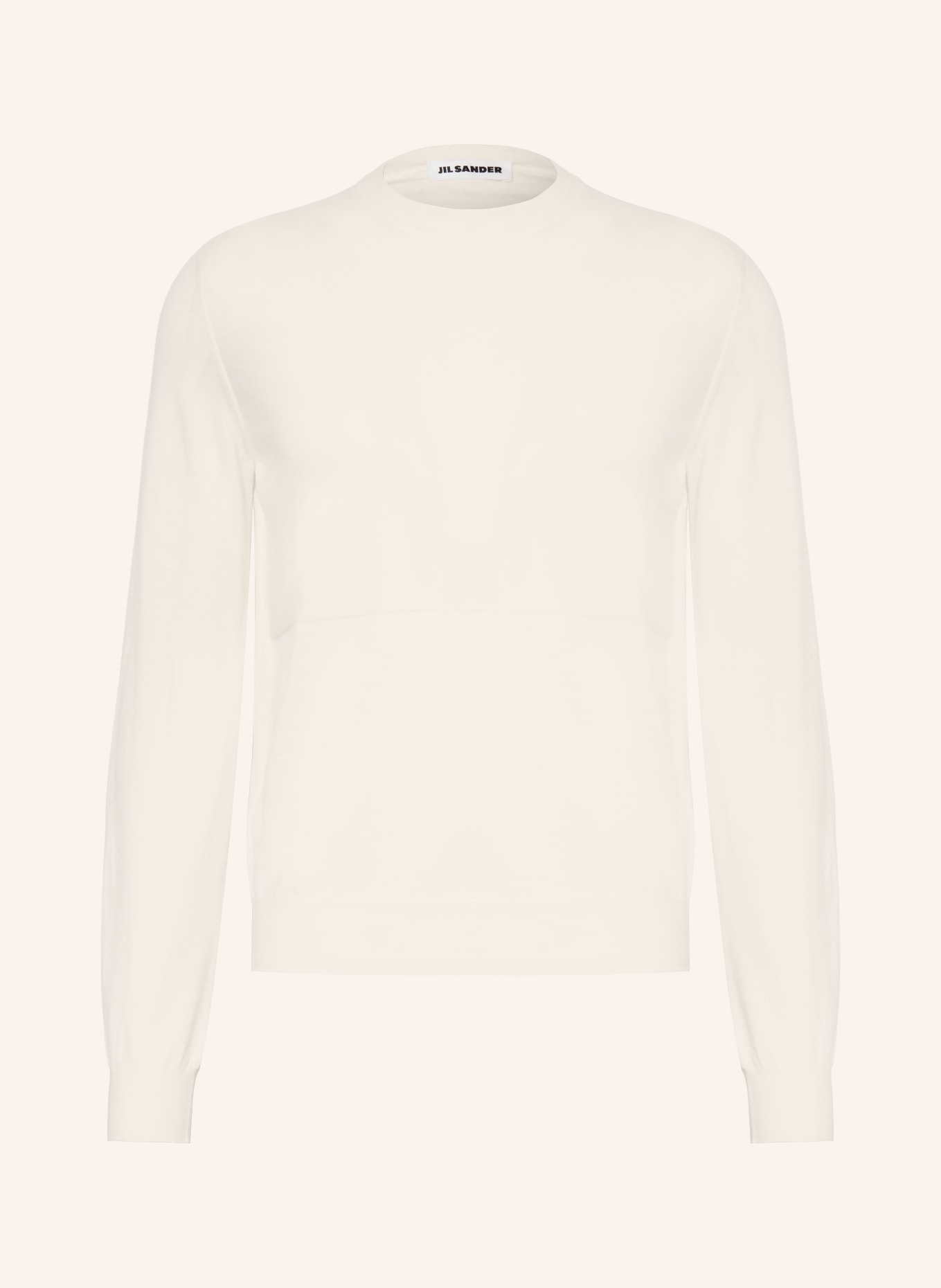 JIL SANDER Pullover aus Merinowolle: ECRU