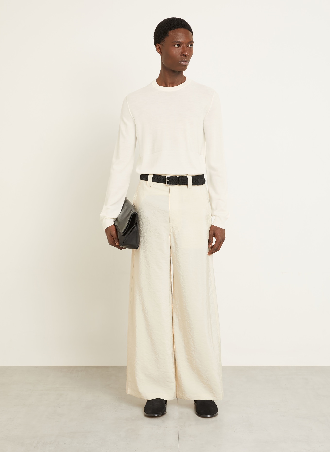 JIL SANDER Pullover aus Merinowolle: ECRU