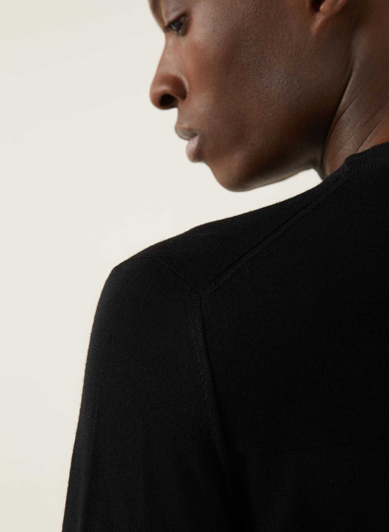 JIL SANDER Pullover aus Merinowolle: SCHWARZ