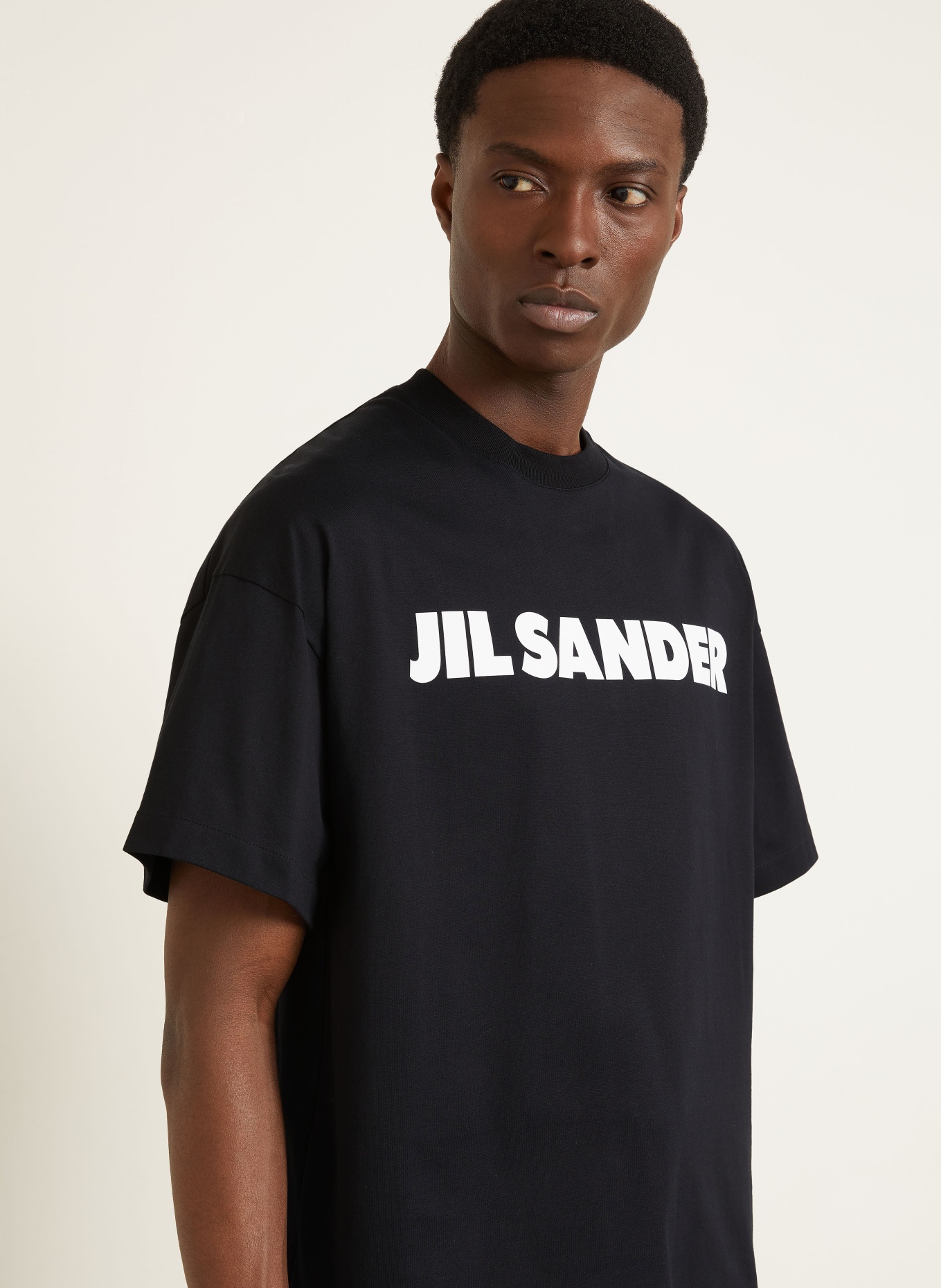JIL SANDER T-Shirt: SCHWARZ / WEISS