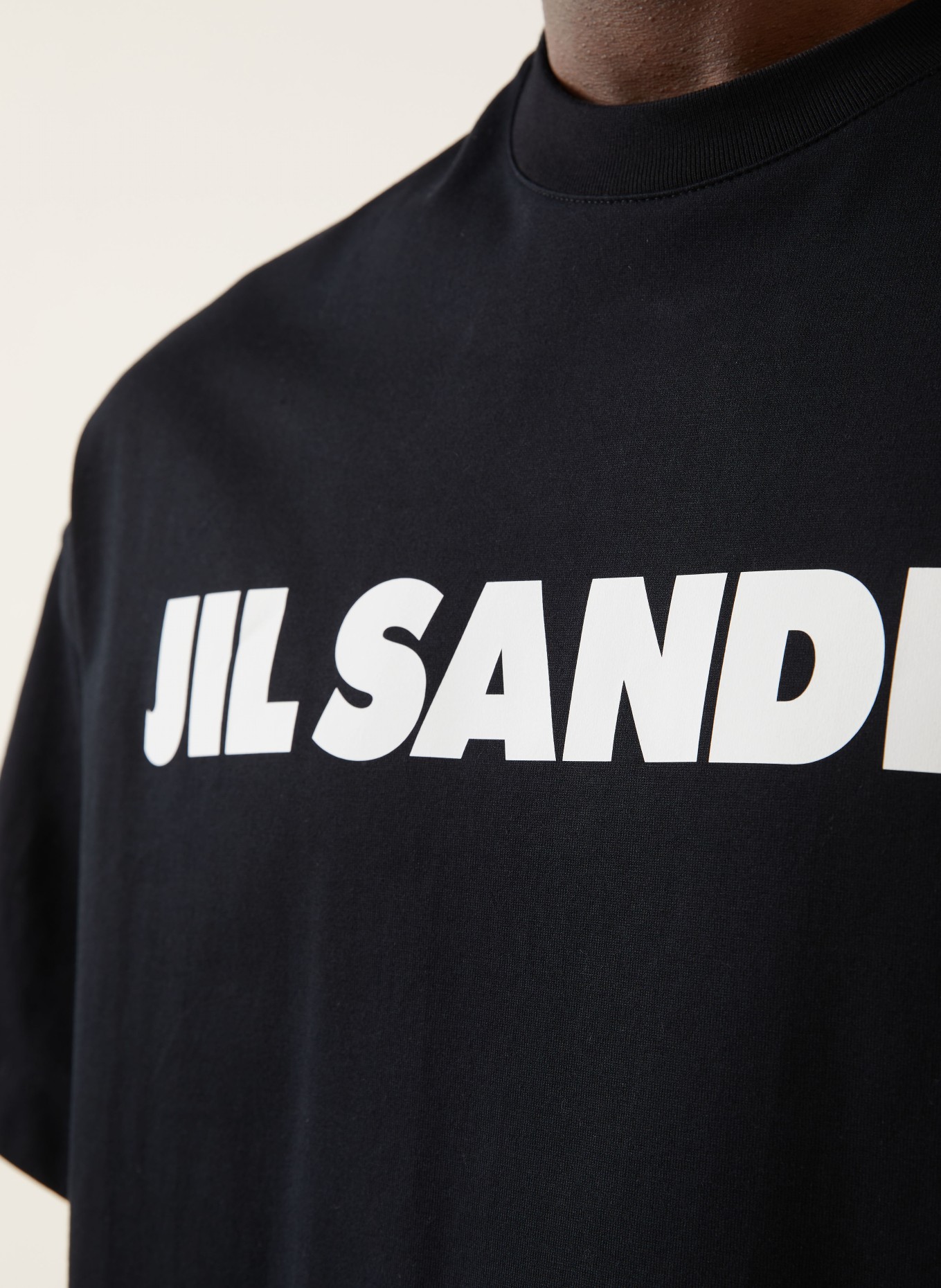 JIL SANDER T-Shirt: SCHWARZ / WEISS