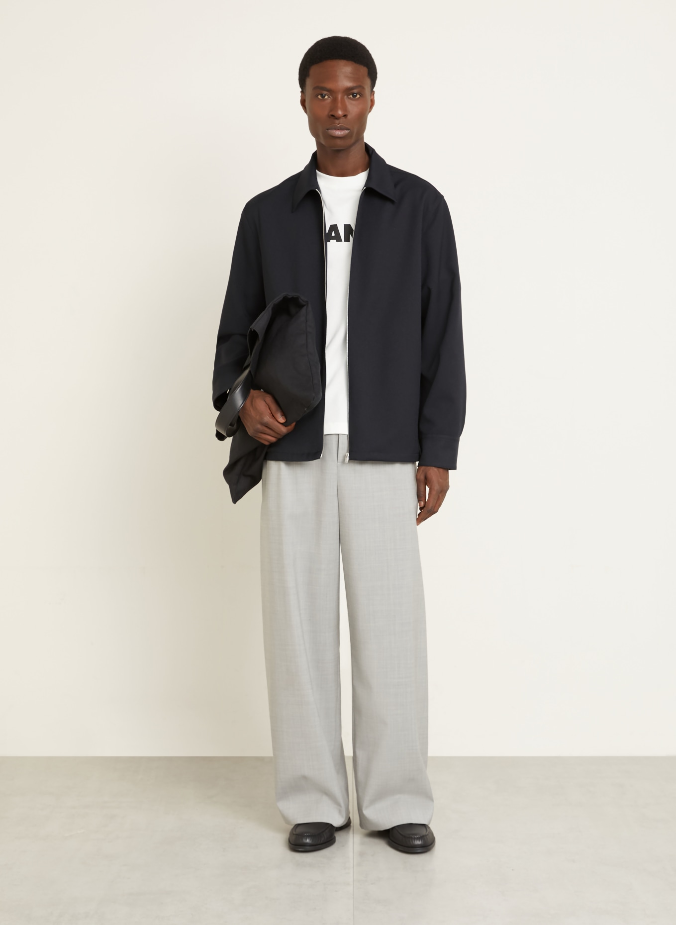 JIL SANDER Overjacket: DUNKELBLAU