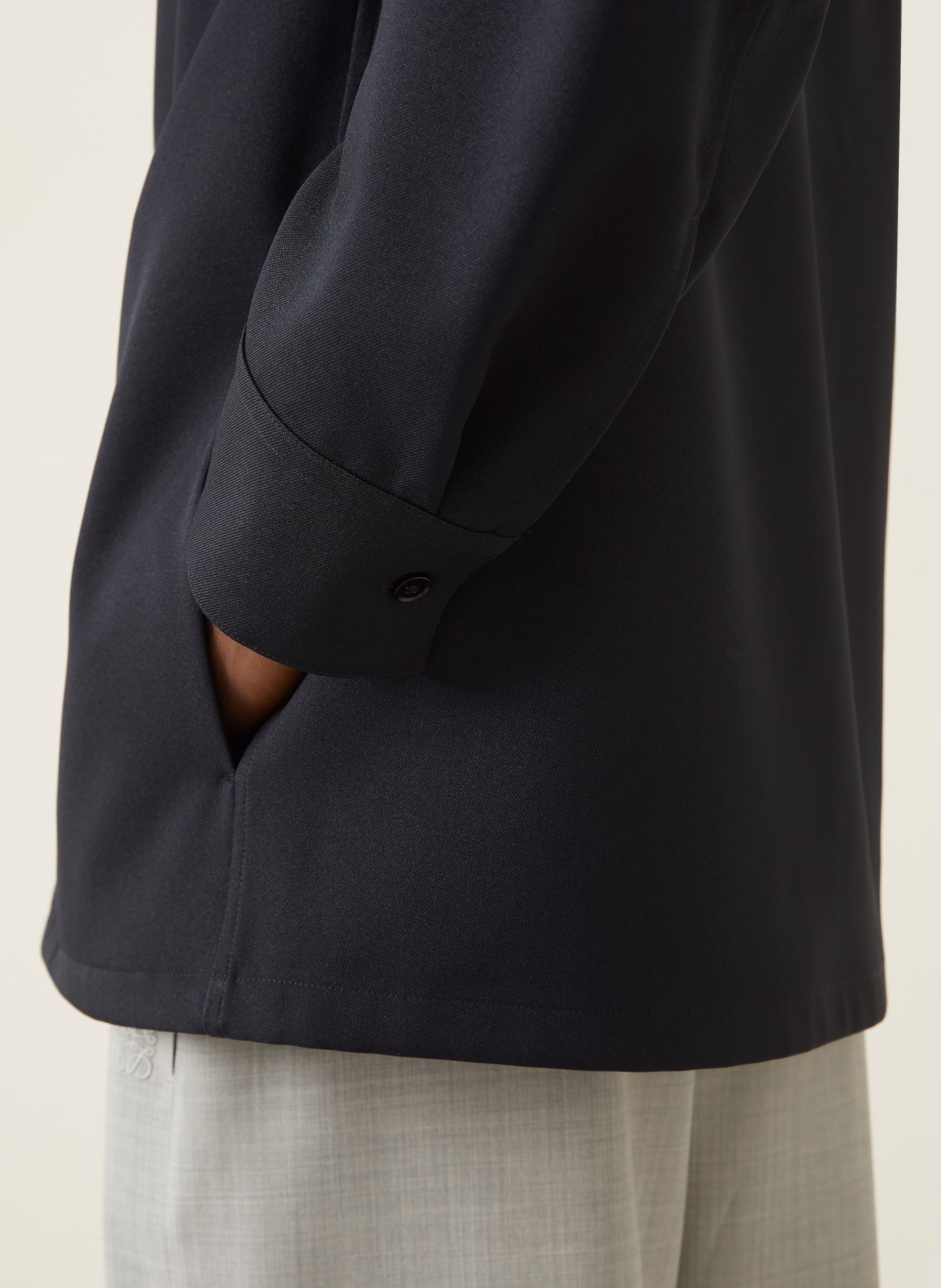 JIL SANDER Overjacket: DUNKELBLAU
