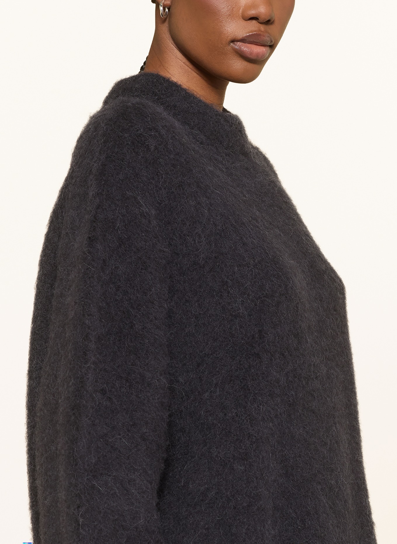 black palms Alpaka-Pullover MOMO: DUNKELBLAU