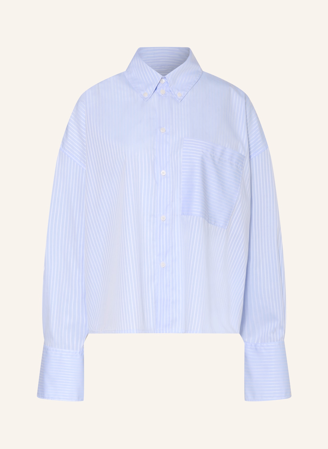 black palms Hemdbluse YUKY: HELLBLAU / WEISS