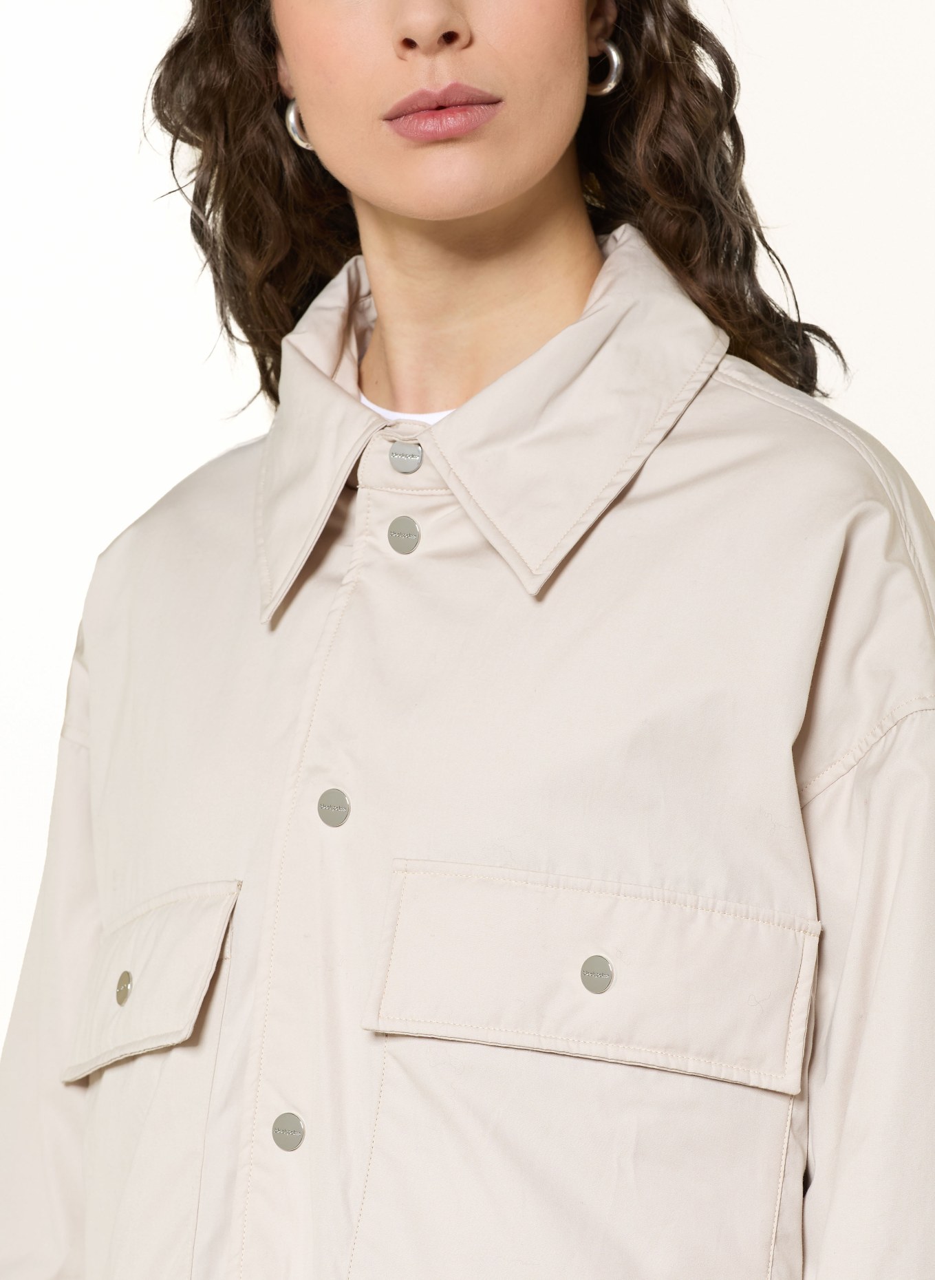 black palms Overjacket KAERA: CREME