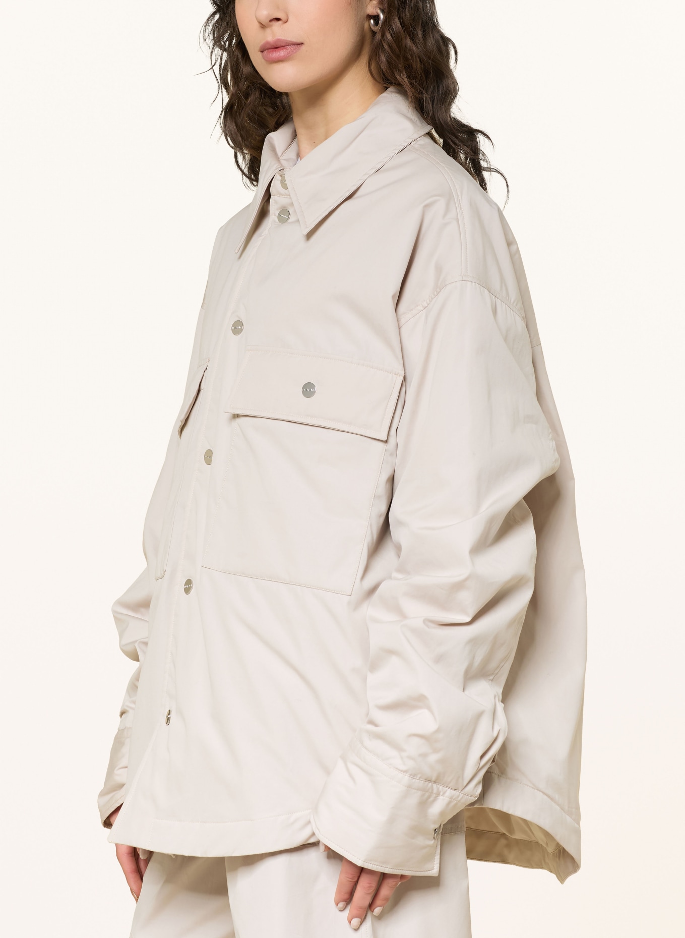 black palms Overjacket KAERA: CREME