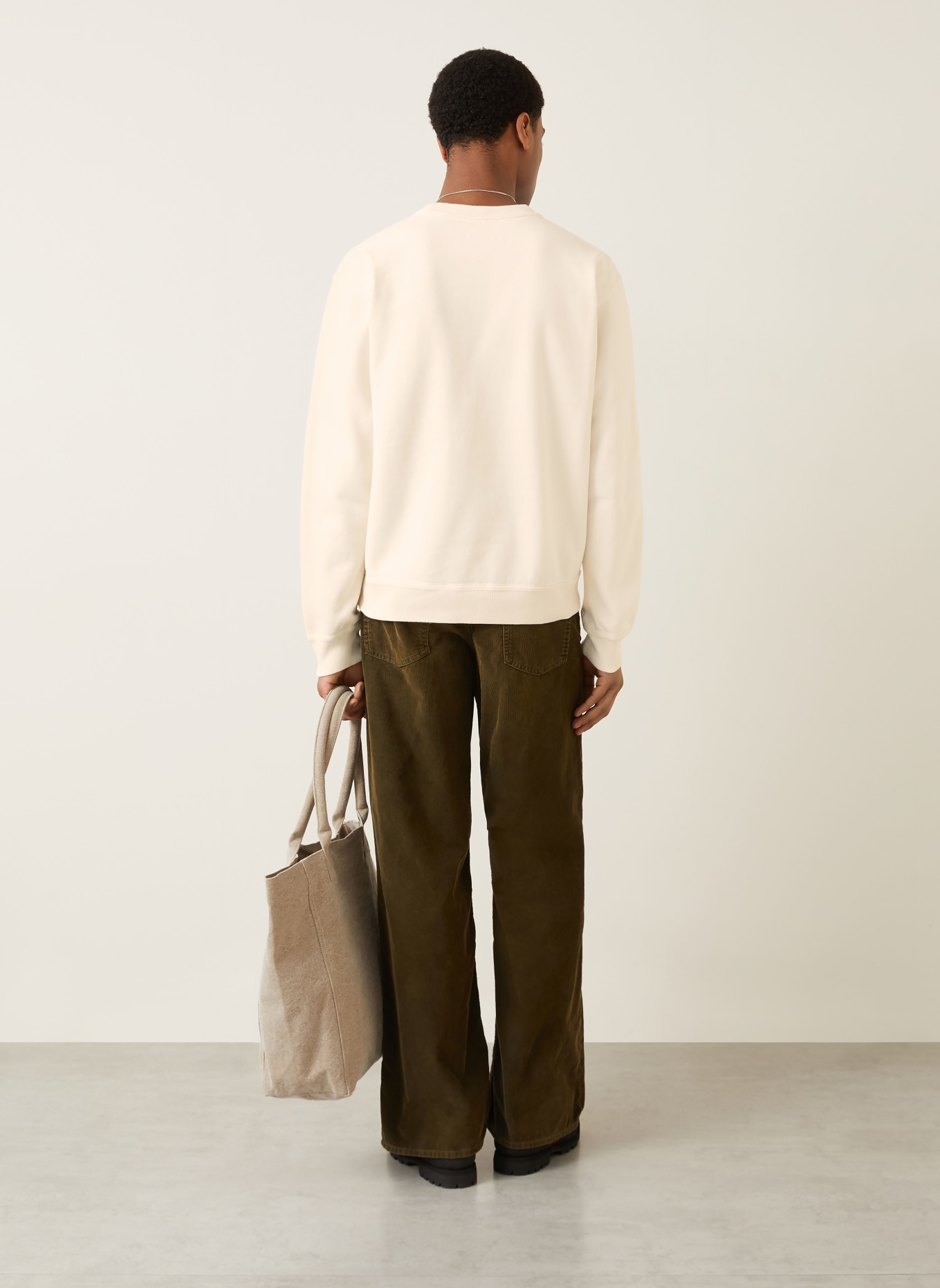 ISABEL MARANT Sweatshirt MIKOY: ECRU / GELB / DUNKELBLAU