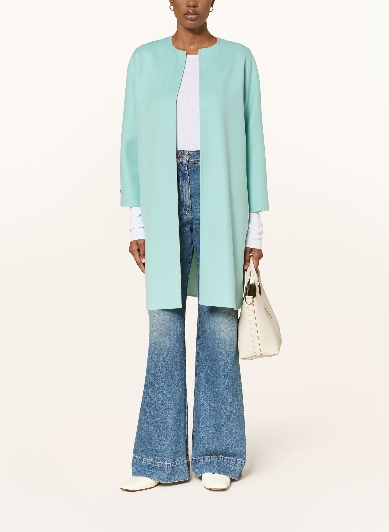 manzoni 24 Wollmantel: TÜRKIS