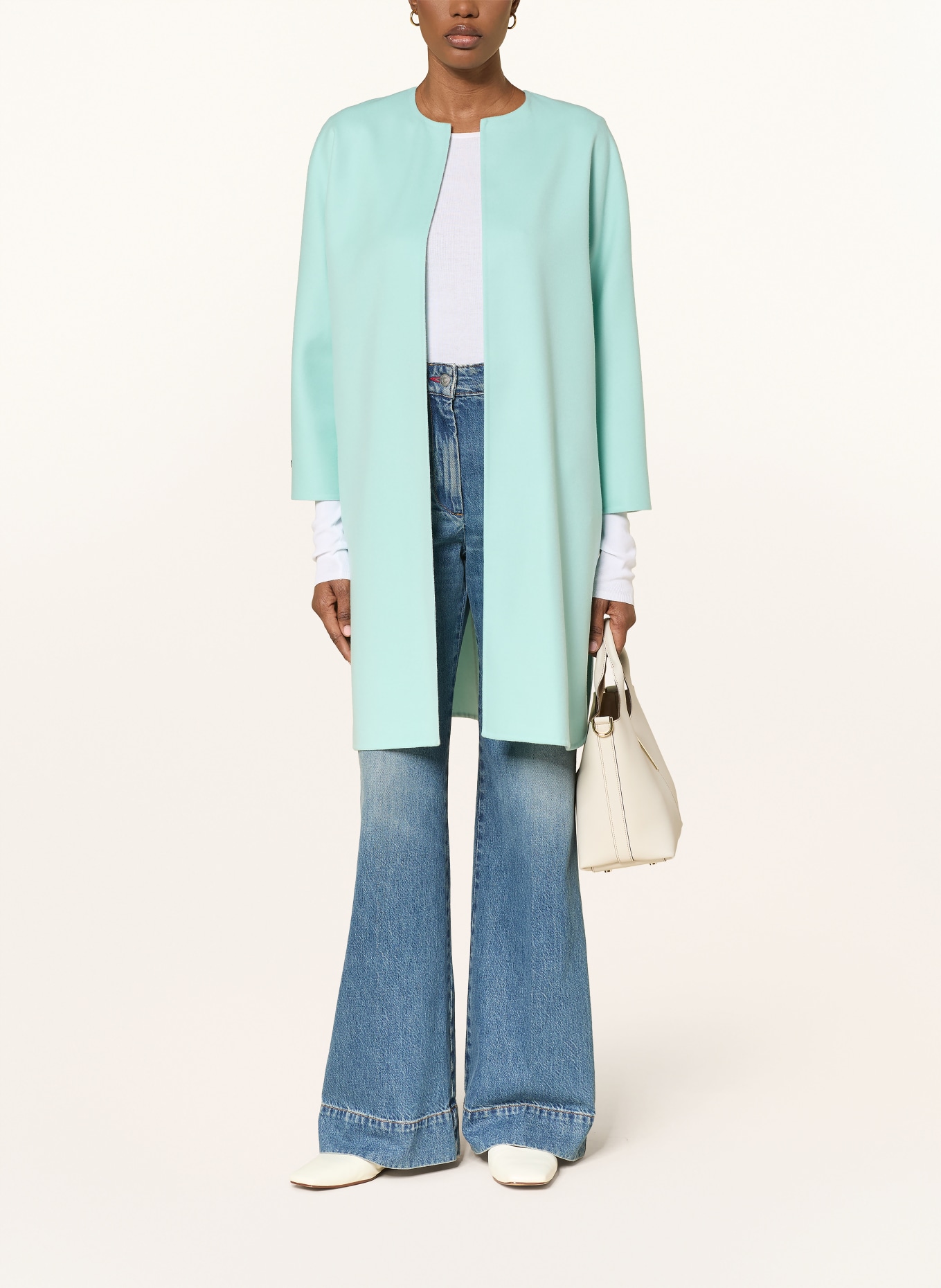 manzoni 24 Wollmantel: TÜRKIS