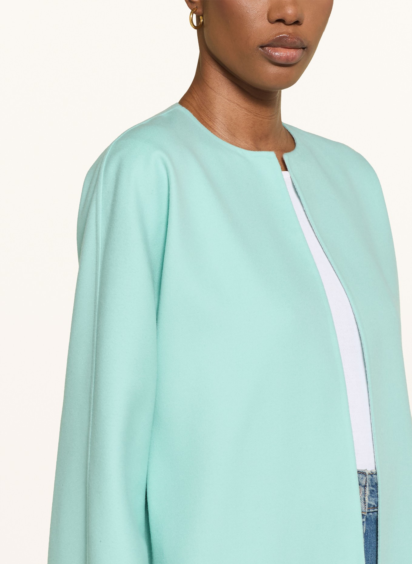 manzoni 24 Wollmantel: TÜRKIS