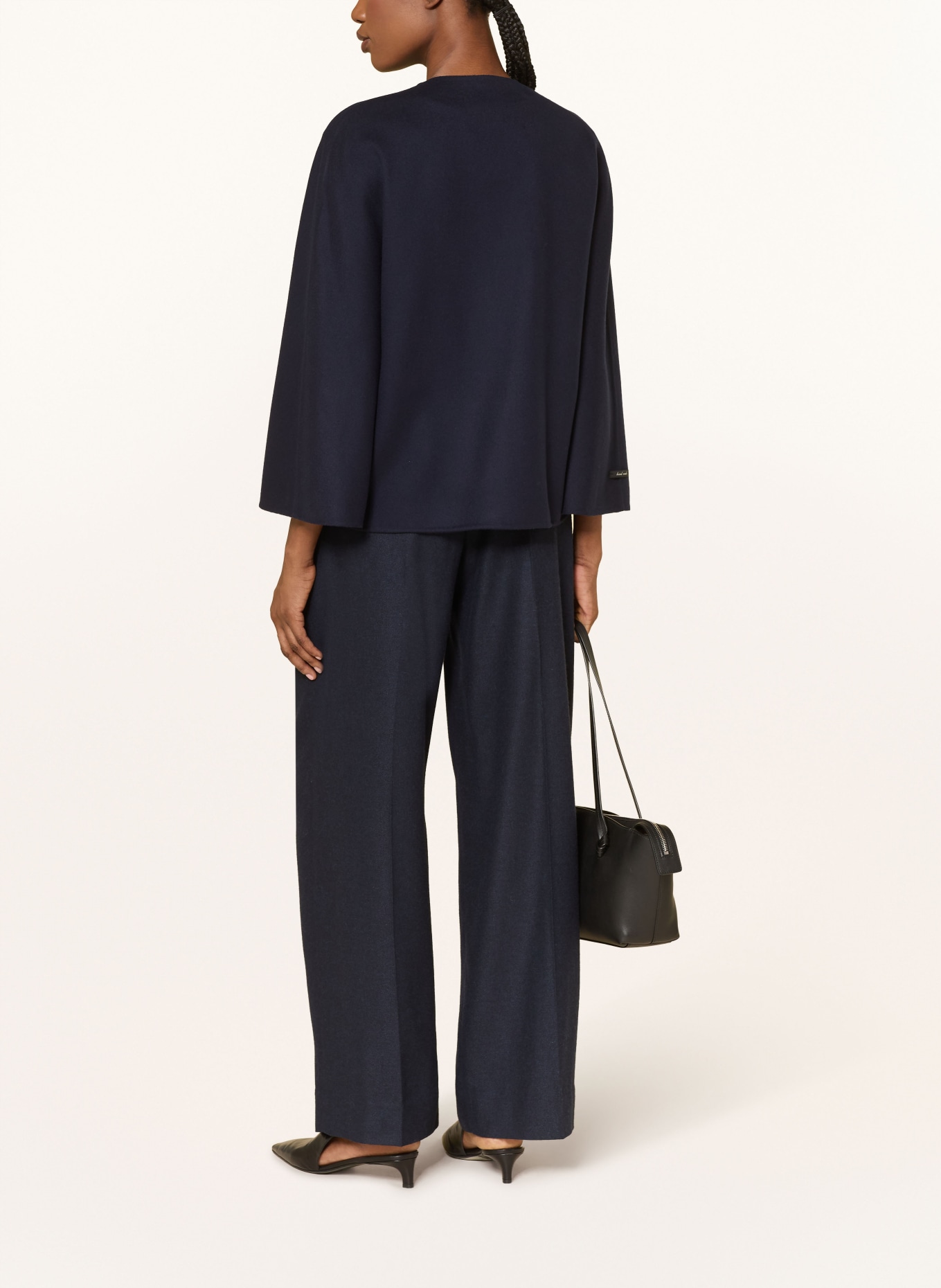 manzoni 24 boxy jacket: DARK BLUE