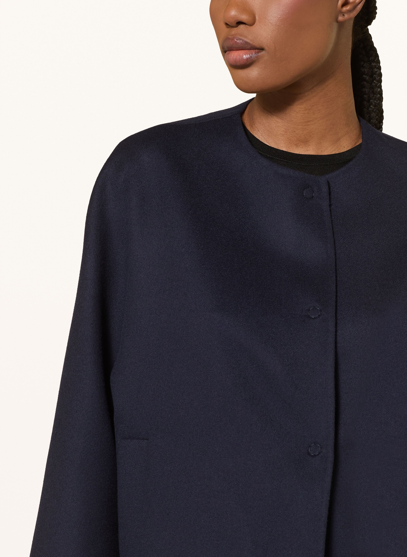 manzoni 24 boxy jacket: DARK BLUE