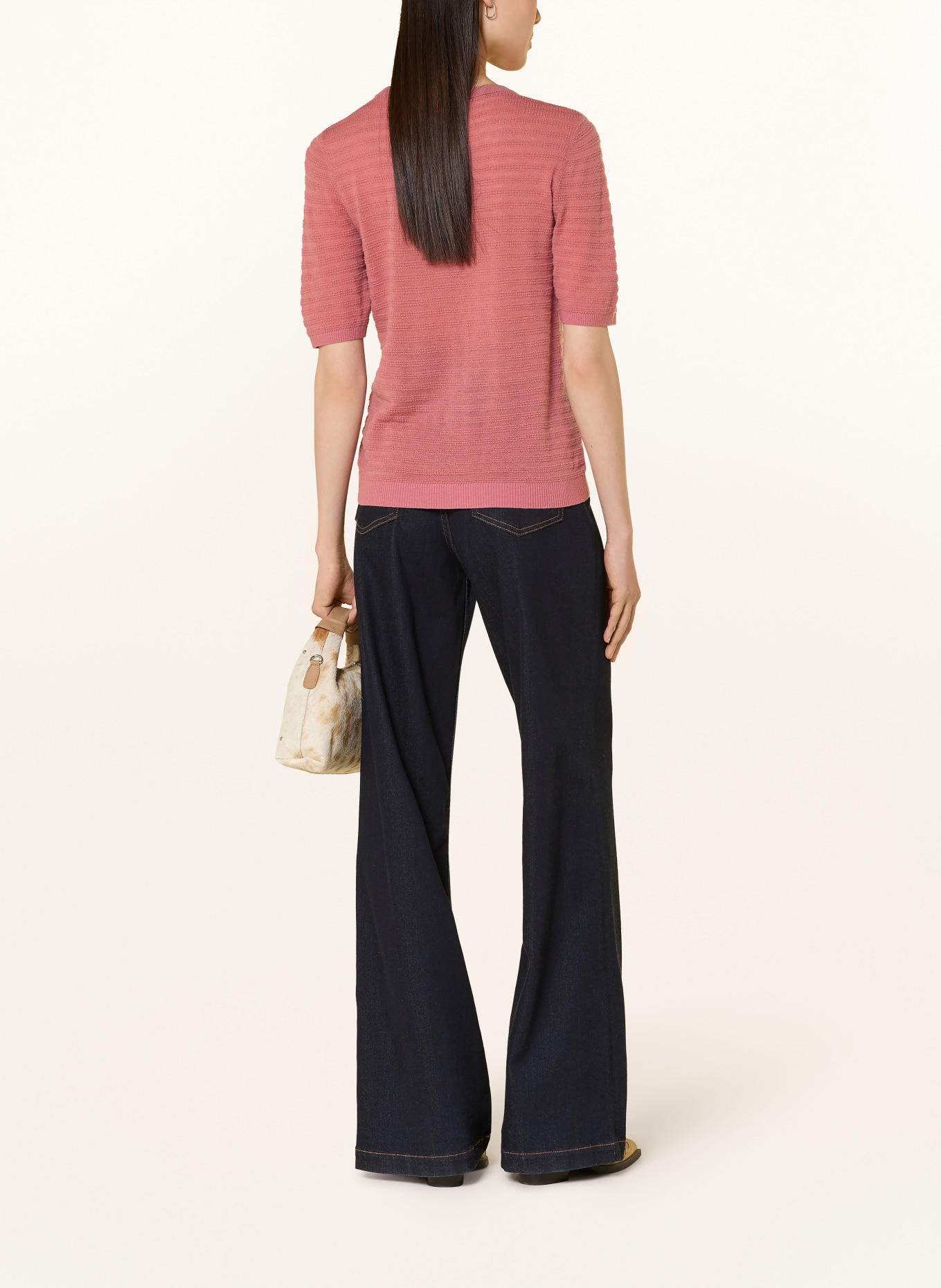 MOS MOSH MMBOUCH DOTTY cashmere knit shirt: ROSE