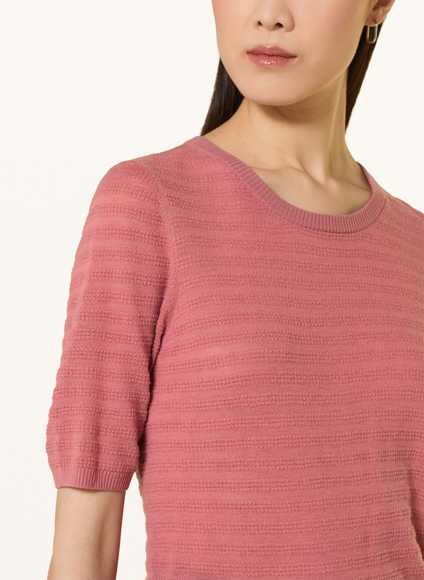 MOS MOSH MMBOUCH DOTTY cashmere knit shirt: ROSE