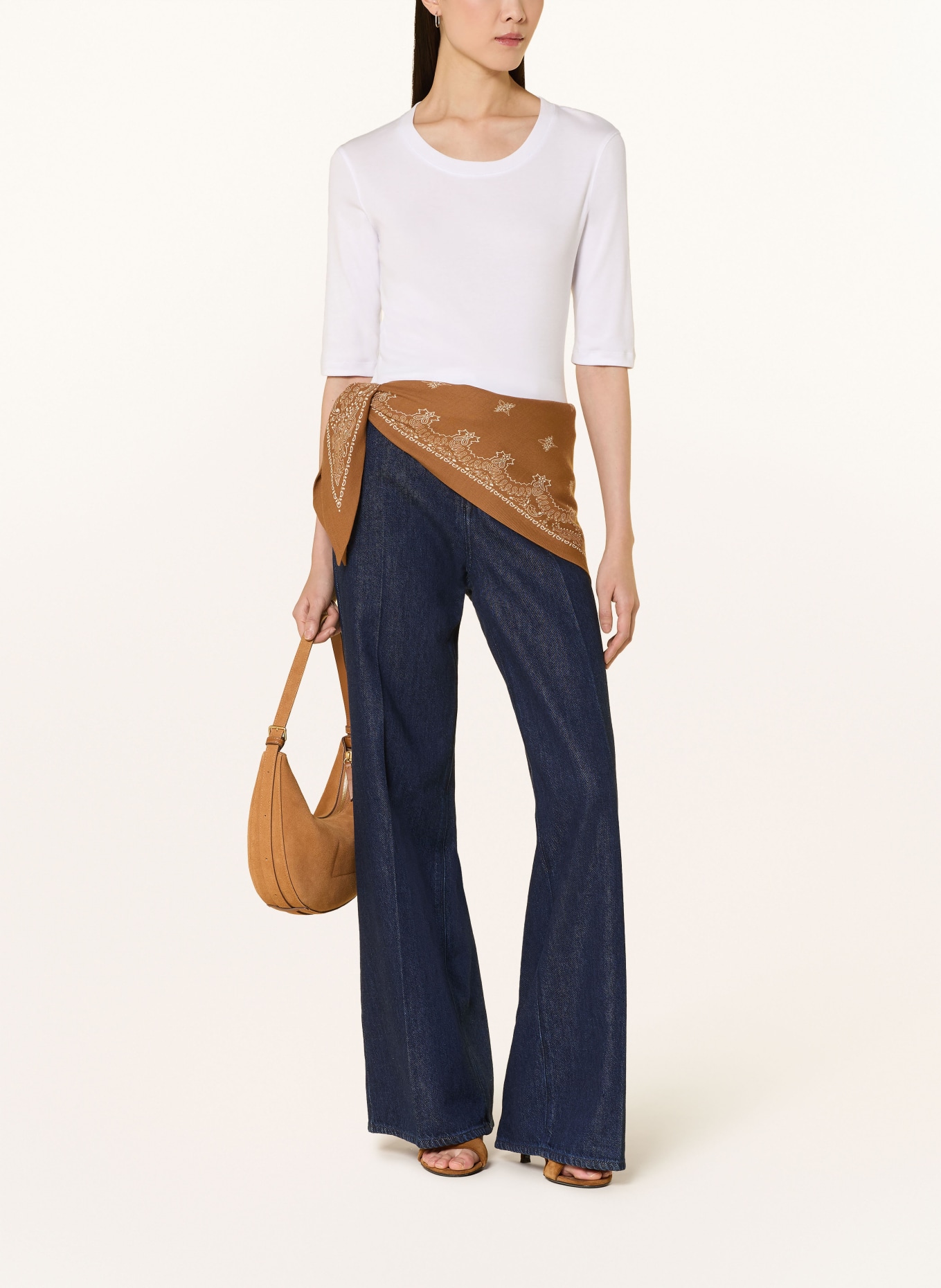 MOS MOSH Shirt MMMALI mit 3/4-Arm: WEISS