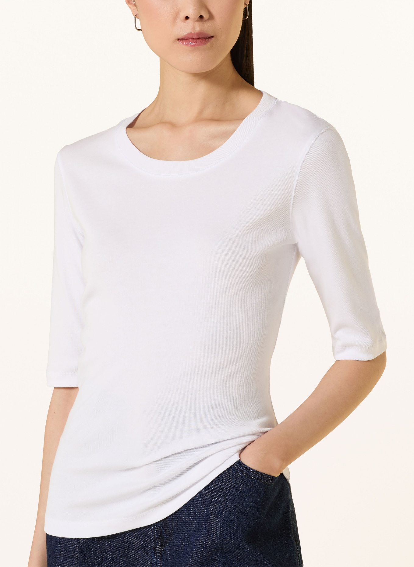 MOS MOSH Shirt MMMALI mit 3/4-Arm: WEISS