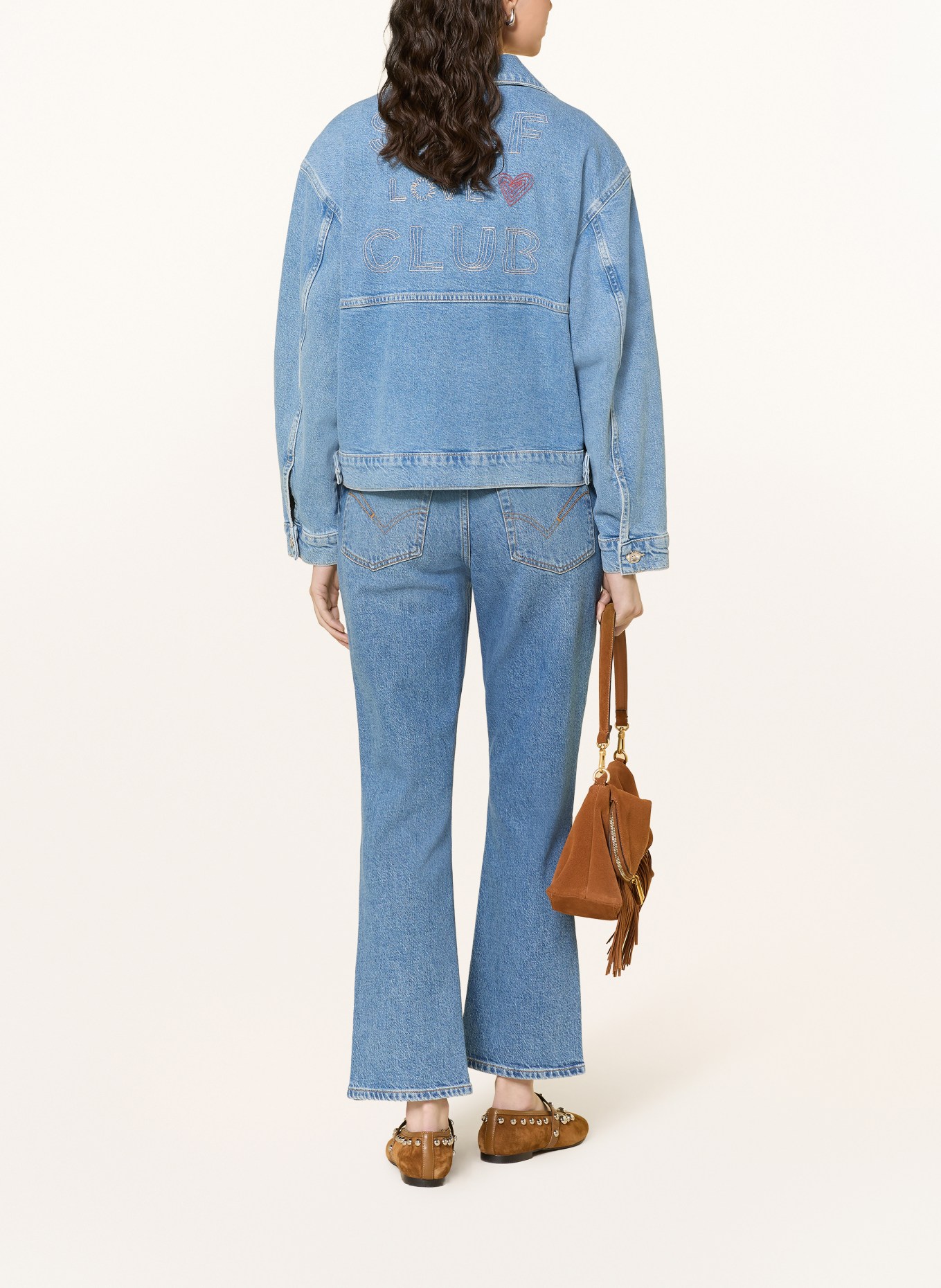 MOS MOSH MMMAVI JENTRA denim jacket: 406 LIGHT BLUE