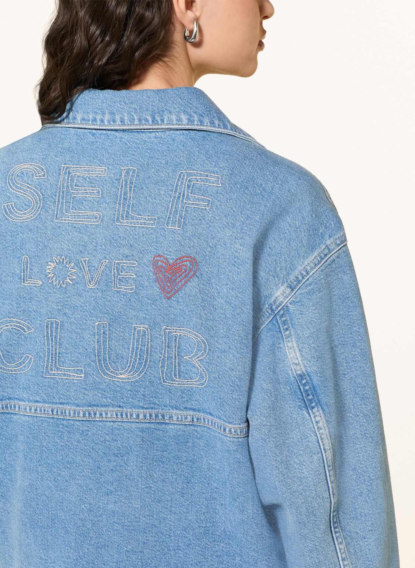 MOS MOSH MMMAVI JENTRA denim jacket: 406 LIGHT BLUE